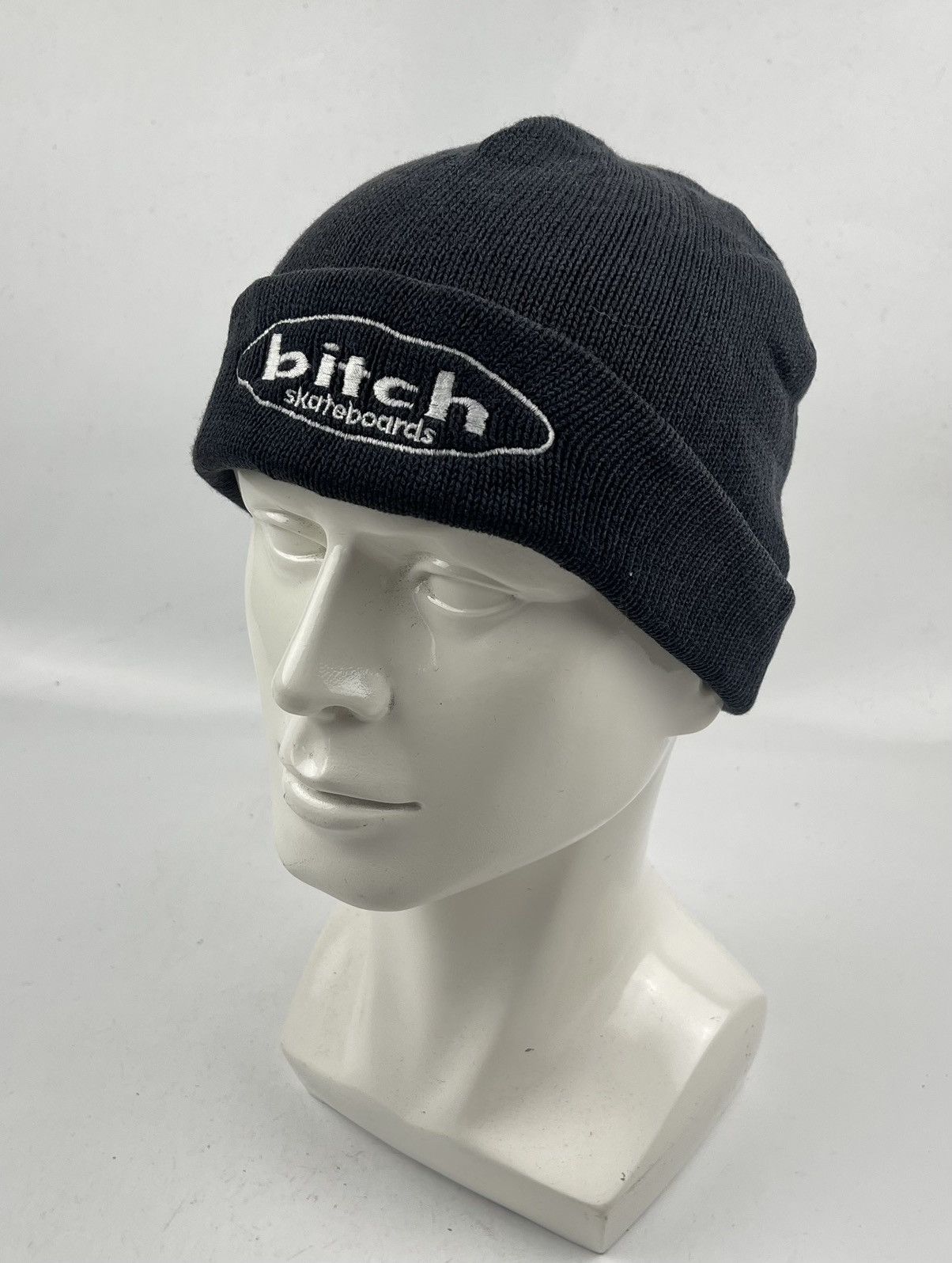 Japanese Brand vintage bitch skateboard beanie hat tc43 Size ONE SIZE - 1 Thumbnail
