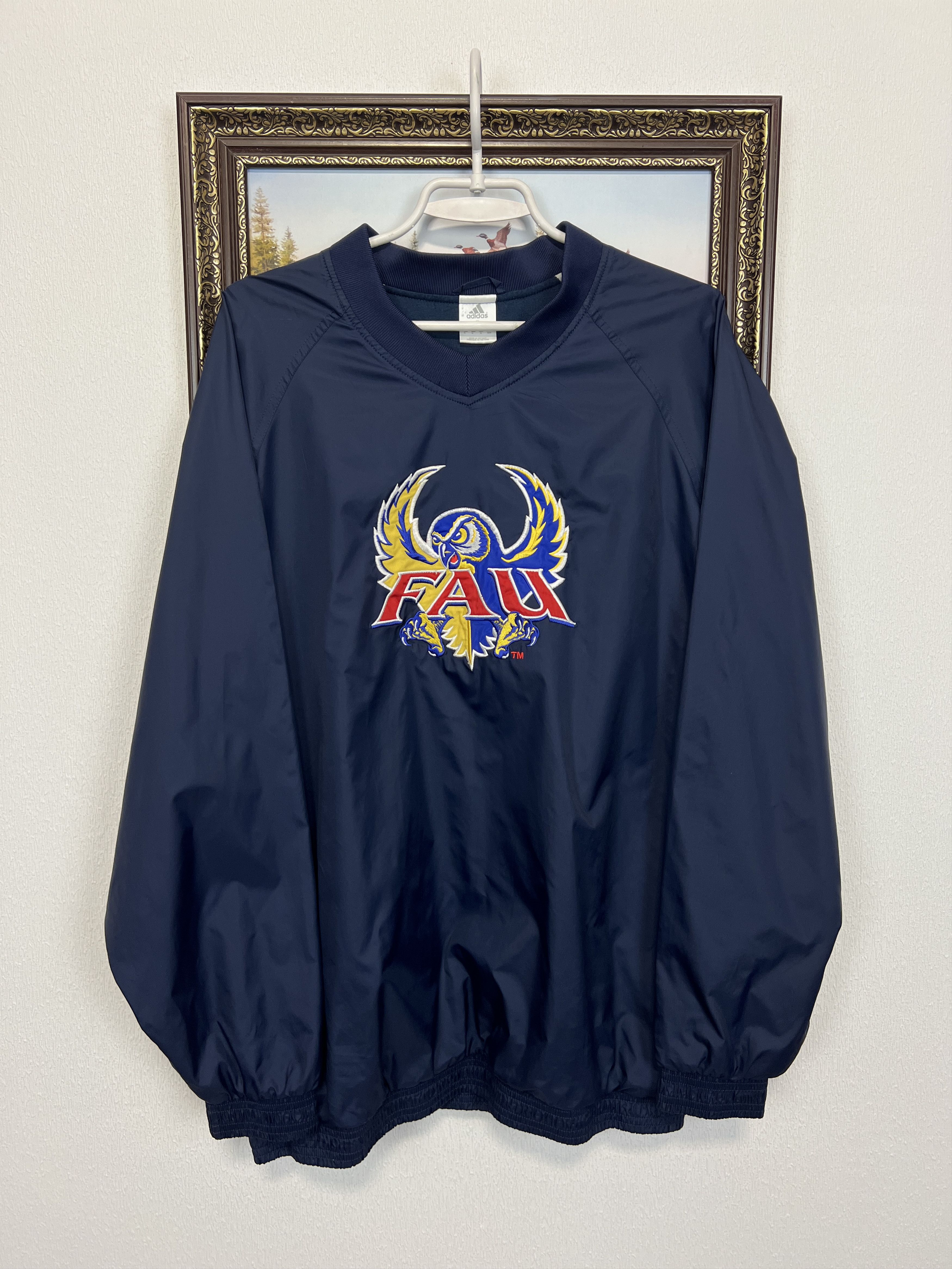 Adidas Vintage Florida Atlantic Owls Jacket Satin NCAA Track Top Size US M / EU 48-50 / 2 - 1 Thumbnail
