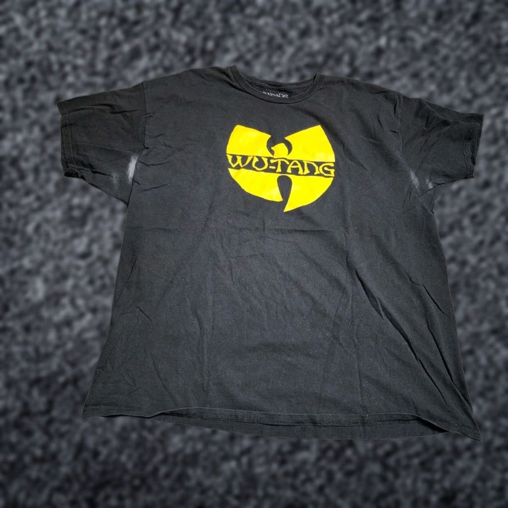 Logo 7 VINTAGE Wu Tang Clan Logo T-Shirt Men XL Black Hip Hop Rap 90s Graphic Crew Neck Size US XXL / EU 58 / 5 - 1 Thumbnail