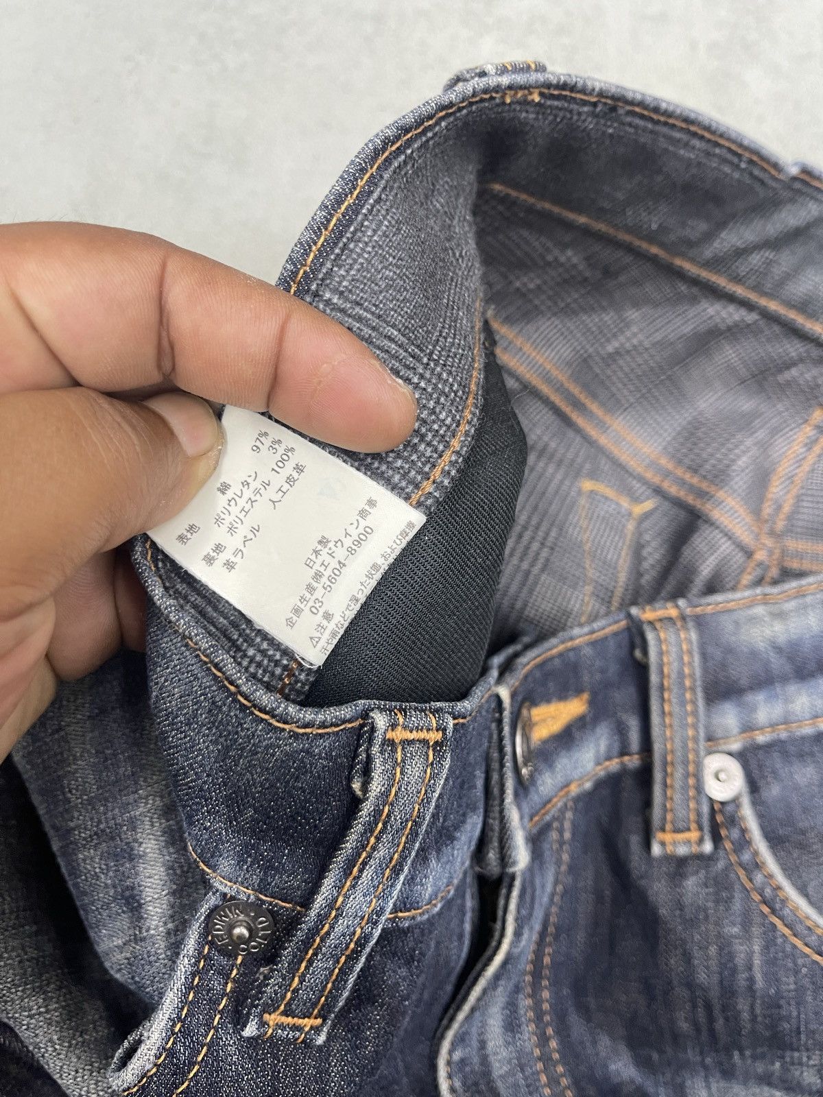 Edwin × Japanese Brand STEALS🔥EDWIN WILD FIRE 503 DENIM Size US 32 / EU 48 - 14 Thumbnail