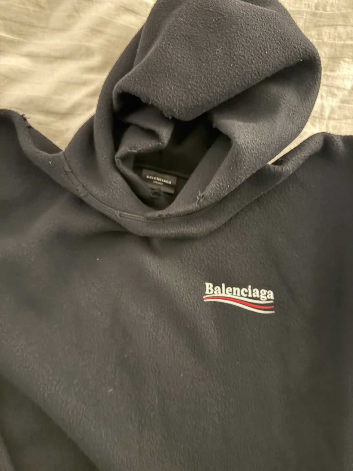 Balenciaga Balenciaga Politcal Campaign fleece hoodie Size US XS / EU 42 / 0 - 6 Thumbnail