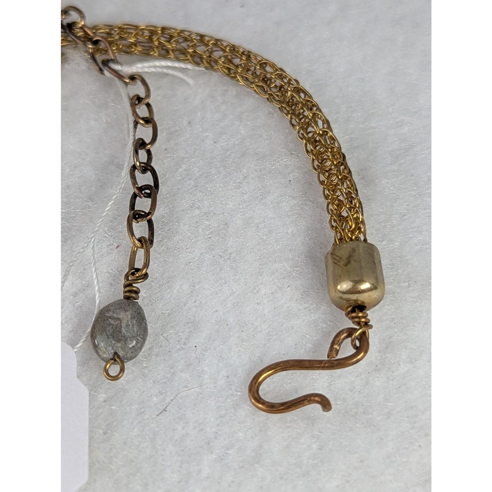 Other Labrodite and aged red brass wirewoven viking knit L to 22" Size ONE SIZE - 3 Thumbnail