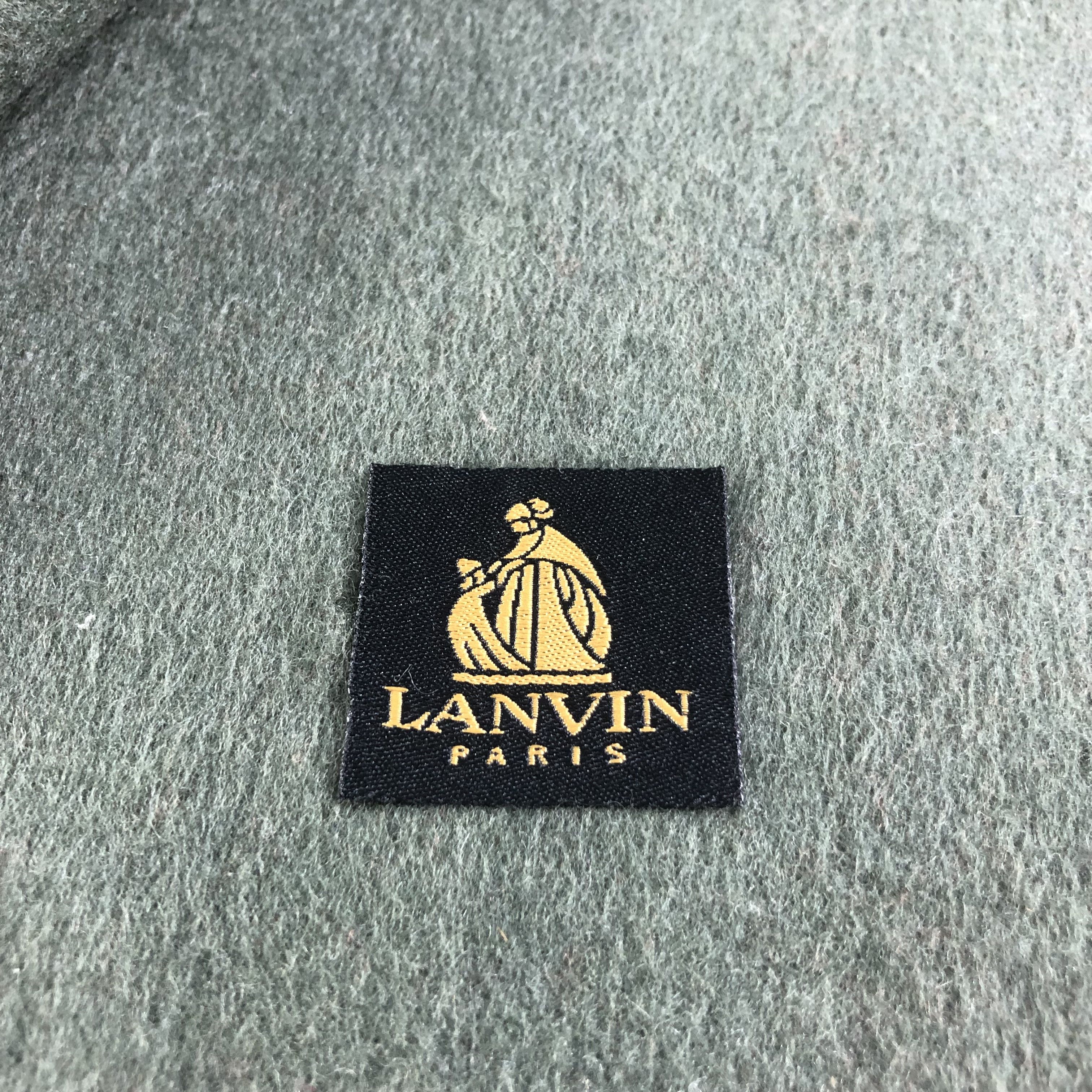 Lanvin Lanvin Tartan Cashmere Scarf Muffler V1509 Size ONE SIZE - 5 Thumbnail