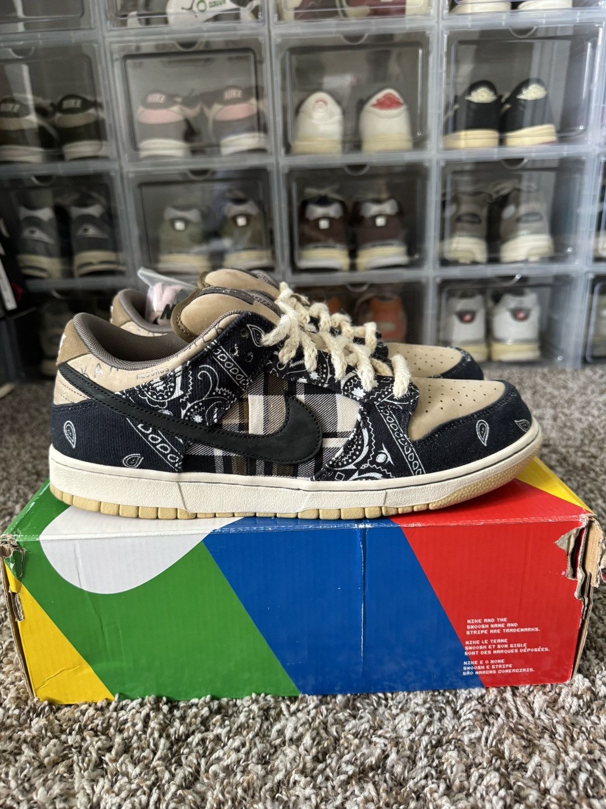 Nike × Travis Scott Nike SB Dunk Low Travis Scott Cactus Jack Size 12 Size US 12 / EU 45 - 2 Thumbnail
