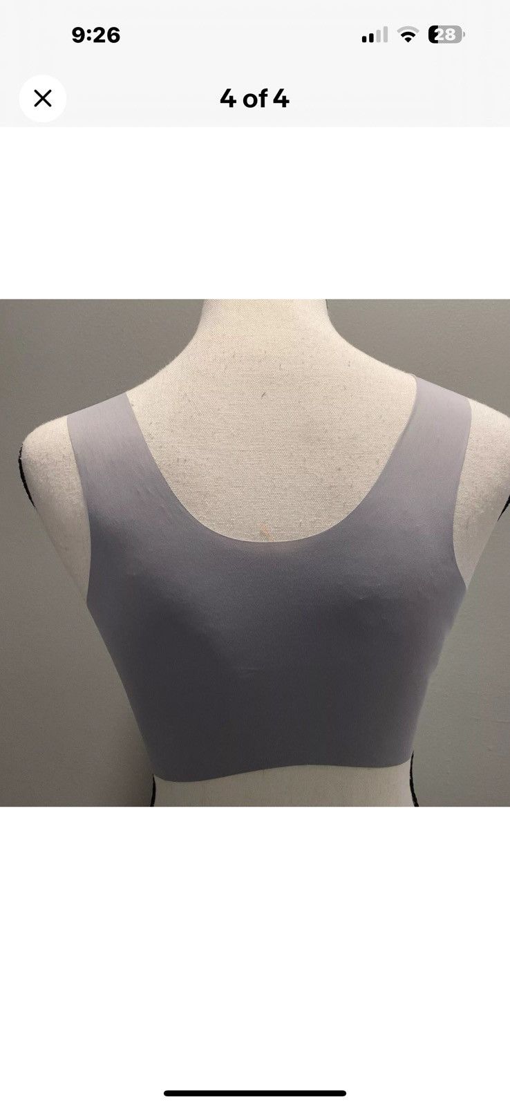 Other NEW Gray Adjustable Front Hook Fashion Bra (3) Avalable Size ONE SIZE - 2 Thumbnail