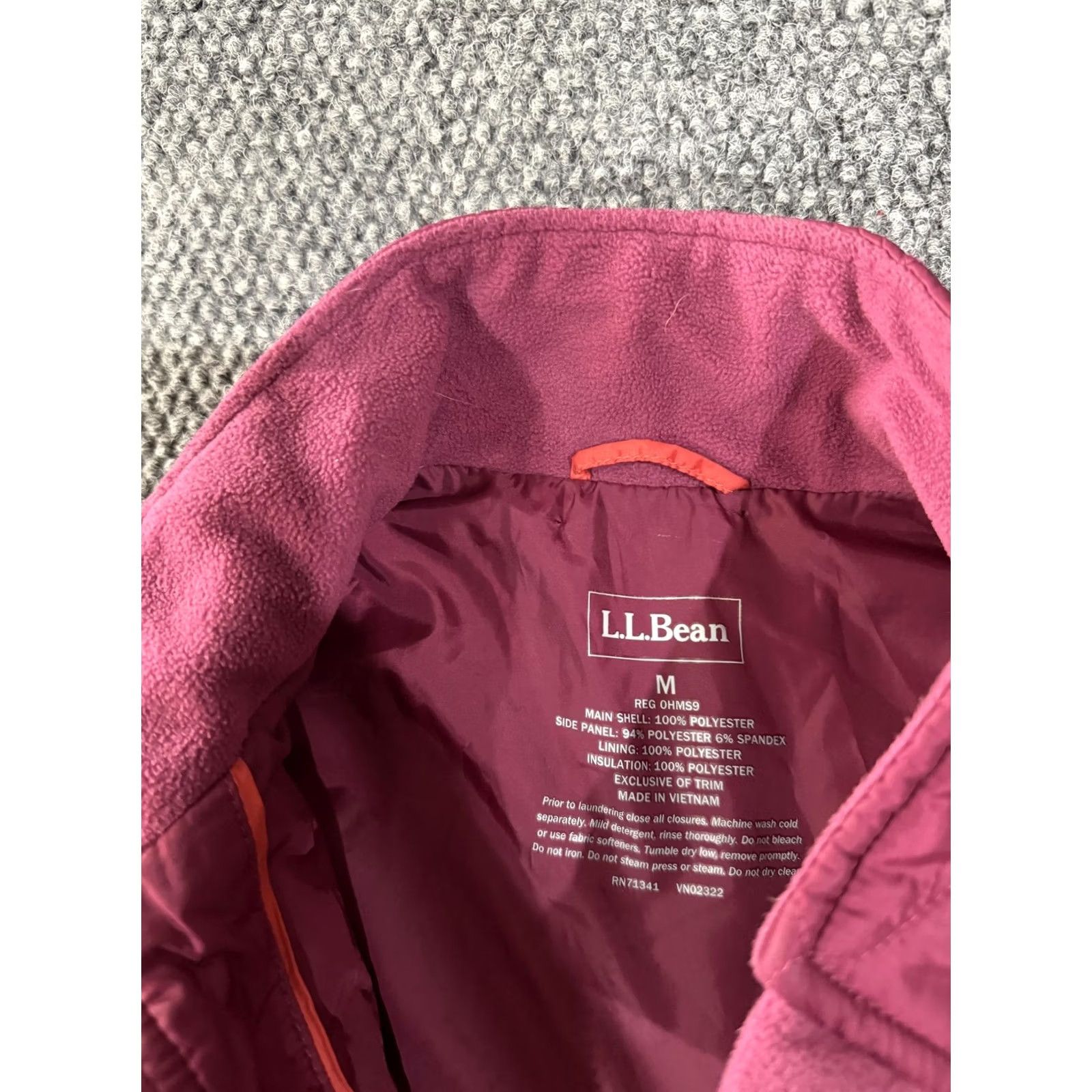 Vintage L.L.Bean Vest Womens M Pink Quilted Fleece Lined Softshell Full Zip Outdoor Vest Women Medium Pink Quilted Insulated Pockets Front Zip Size M / US 6-8 / IT 42-44 - 6 Thumbnail