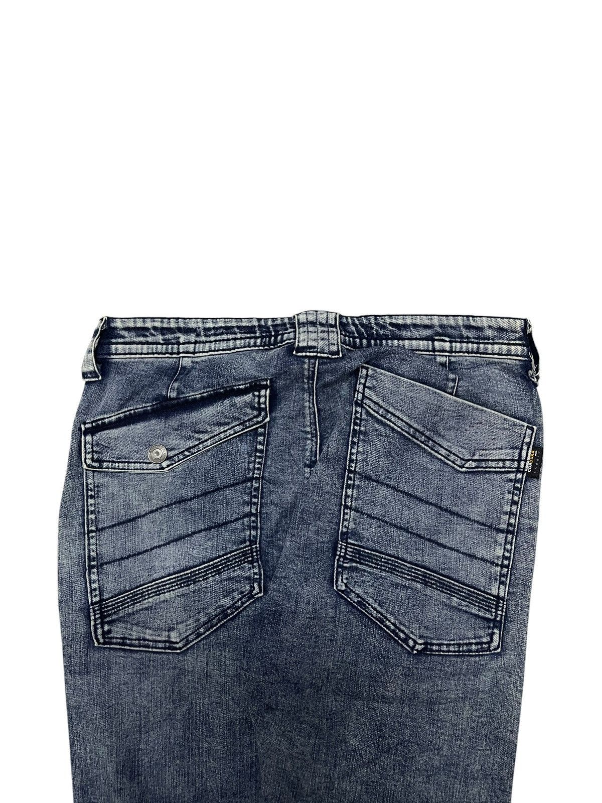 Balmain Next Workerz X Cordura Acid Wash Denim Padded Biker Pants Size US 33 - 5 Thumbnail