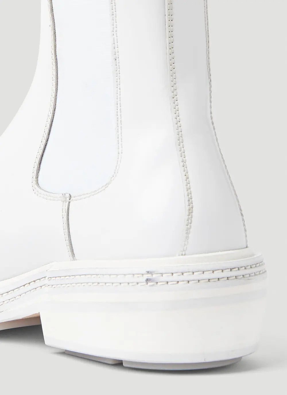 Bottega Veneta o1n1vont1225 Fireman Chelsea Ankle Boots in White Size US 11 / IT 41 - 5 Thumbnail