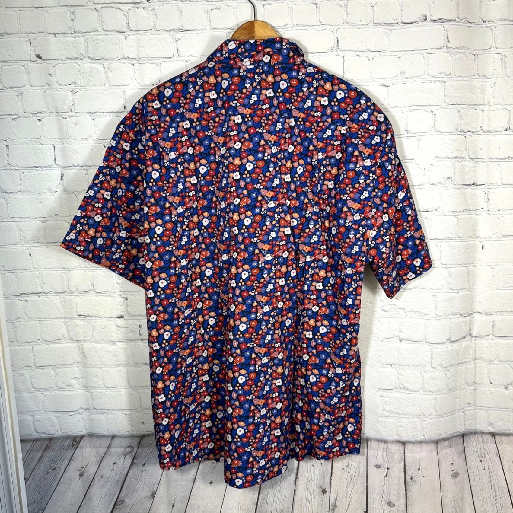 Rodd & Gunn Rodd & Gunn Darfield SS SF Shirt Ink Blue Floral Short Sleeve Button-Up 3XL Mens NWT Size US XXL / EU 58 / 5 - 6 Thumbnail