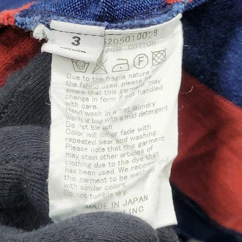 Visvim VISVIM SS BIG BORDER TEE T SHIRT indigo red stripe Size US L / EU 52-54 / 3 - 11 Thumbnail