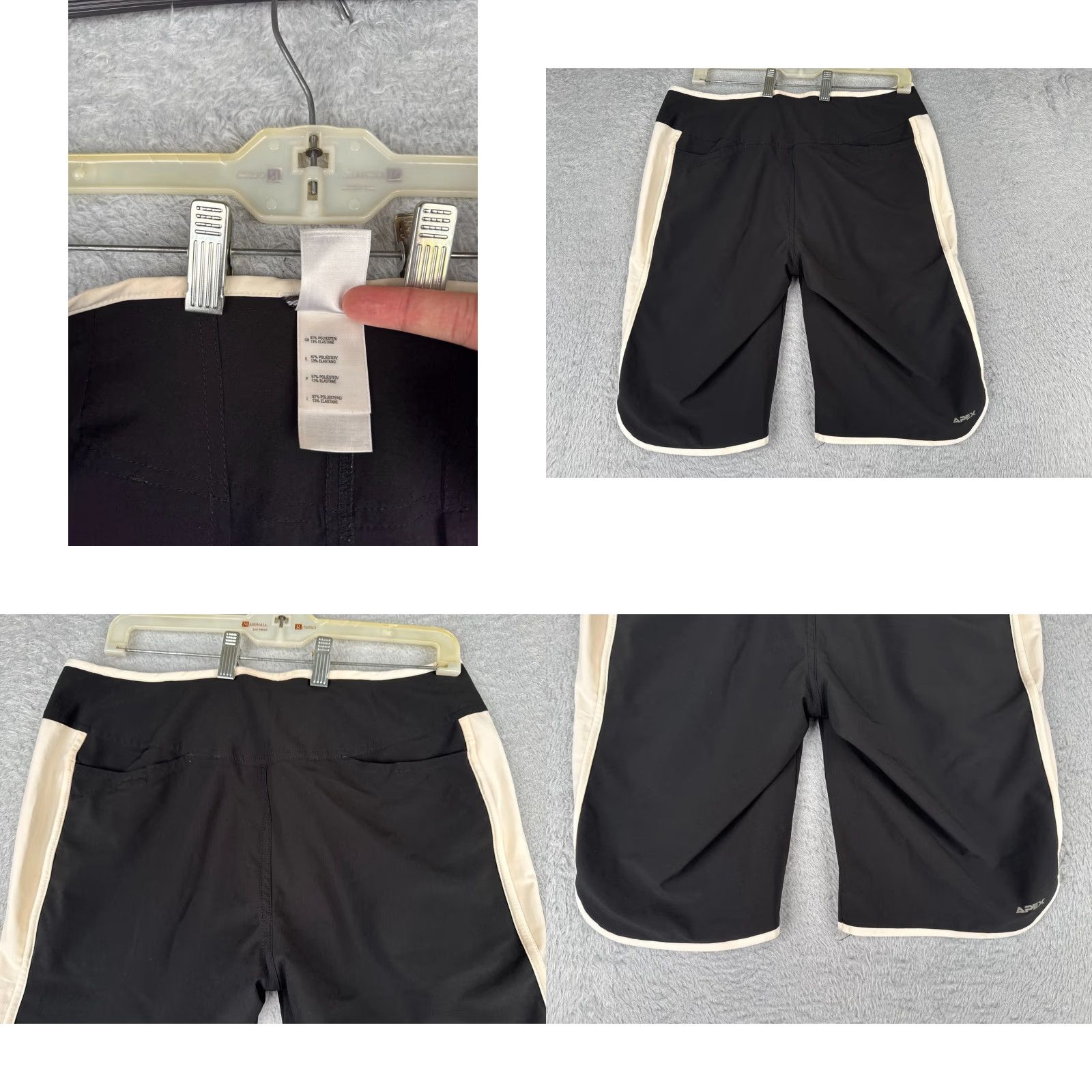 The North Face The North Face Shorts Womens 8 Black White Apex Series Board Short Style 12" Size 30" / US 8 / IT 44 - 9 Thumbnail