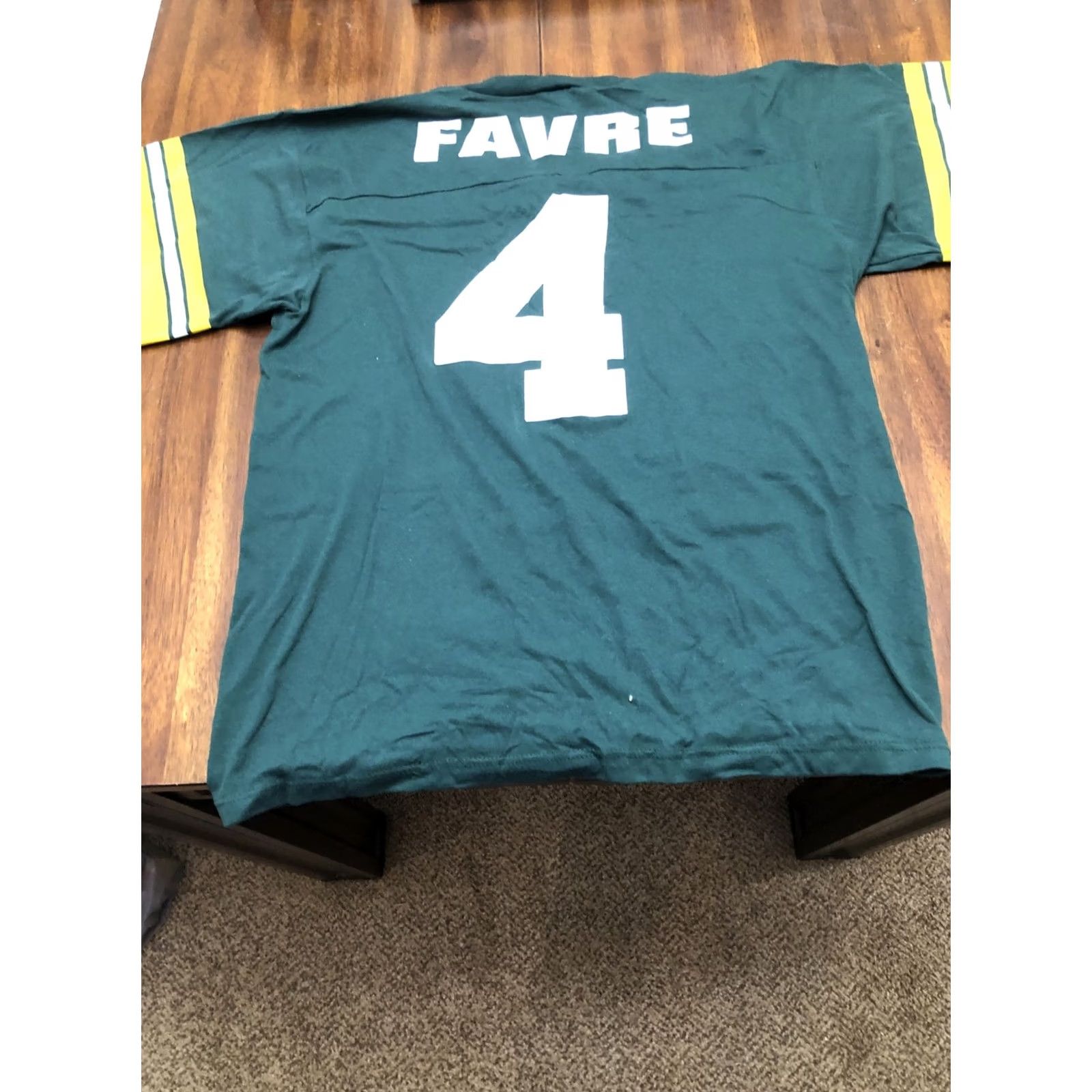 Logo 7 VINTAGE Brett Favre Logo 7 Green Bay Packers Jersey Shirt L Green Unisex Short Sleeve Football Jersey Tee Large Size US L / EU 52-54 / 3 - 2 Thumbnail