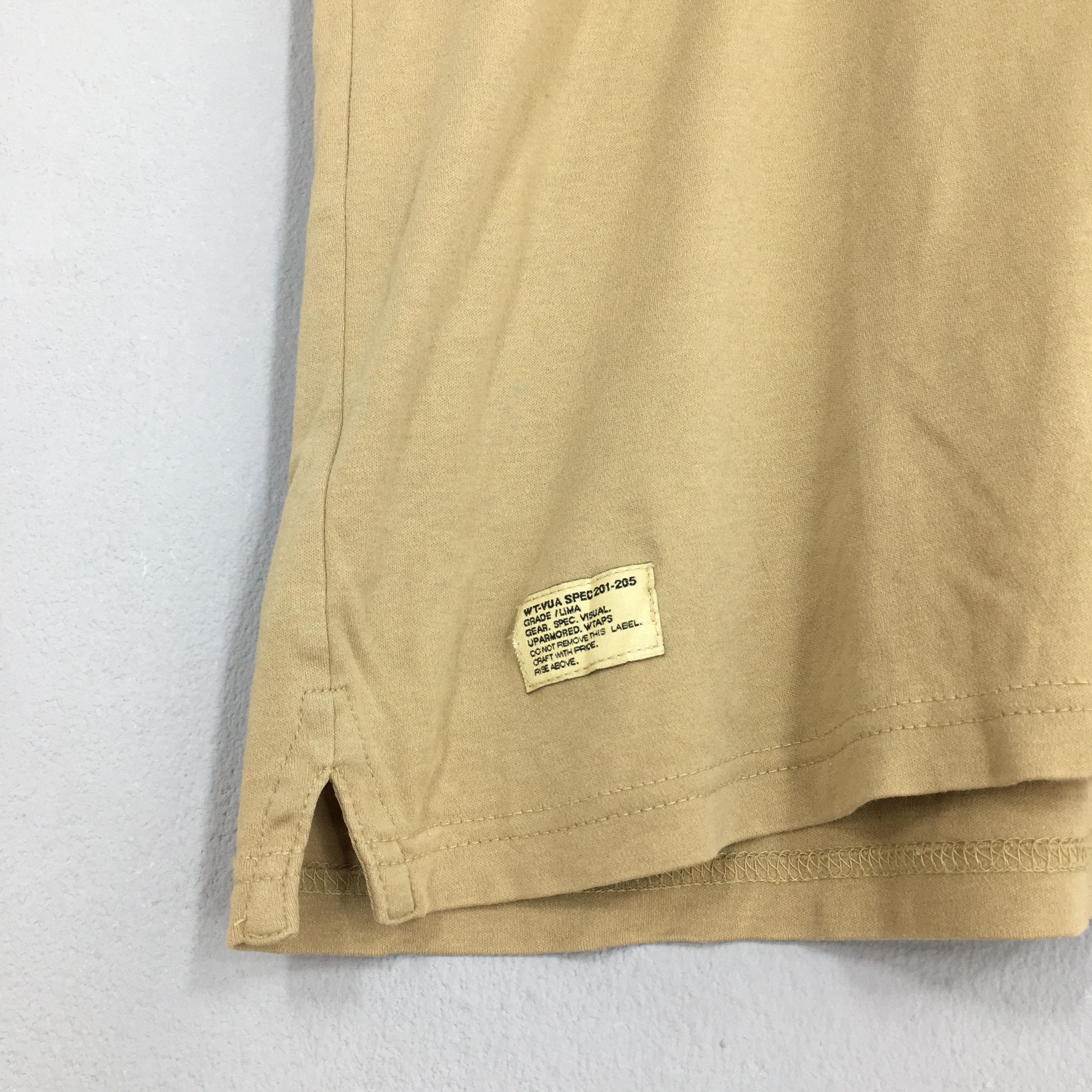 Wtaps Vintage Wtaps Japan Plain Khaki Polos Shirt Large Size US L / EU 52-54 / 3 - 3 Thumbnail