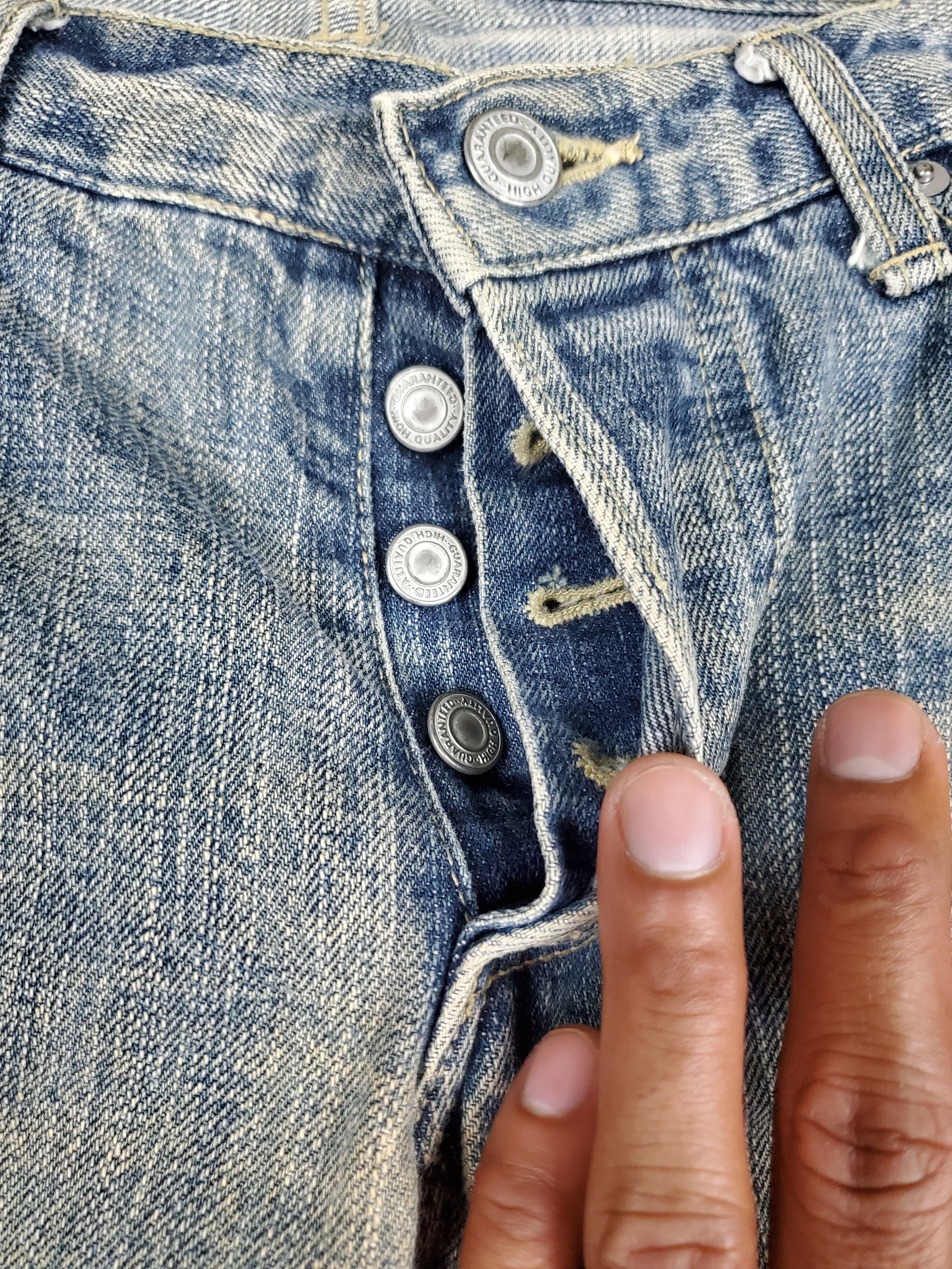 Vintage 🔥🔥Vintage Active Market Distressed Denim🔥🔥 Size US 32 / EU 48 - 10 Thumbnail