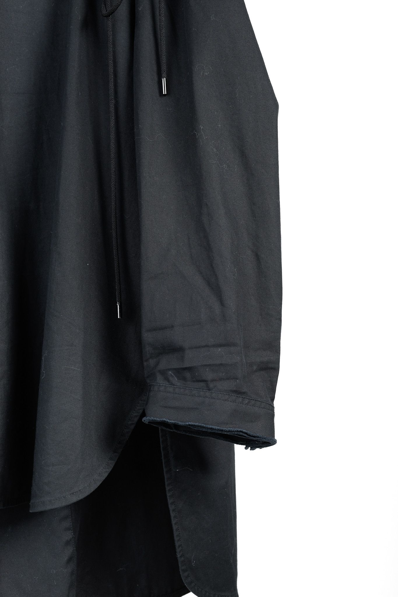 ELLERY Ellery Rail Road Black Cotton Oversized Lace-Up Shirt Size S / US 4 / IT 40 - 7 Thumbnail