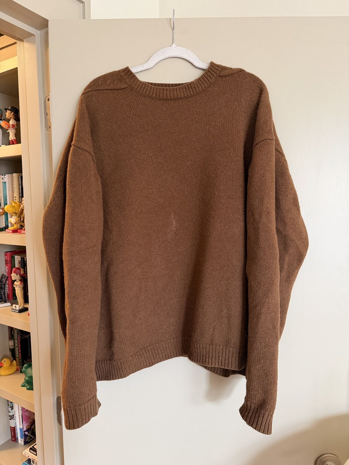 Studio Nicholson Studio Nicholson Hemyl English Lambswool Sweater Brown Size US XL / EU 56 / 4 - 1 Thumbnail