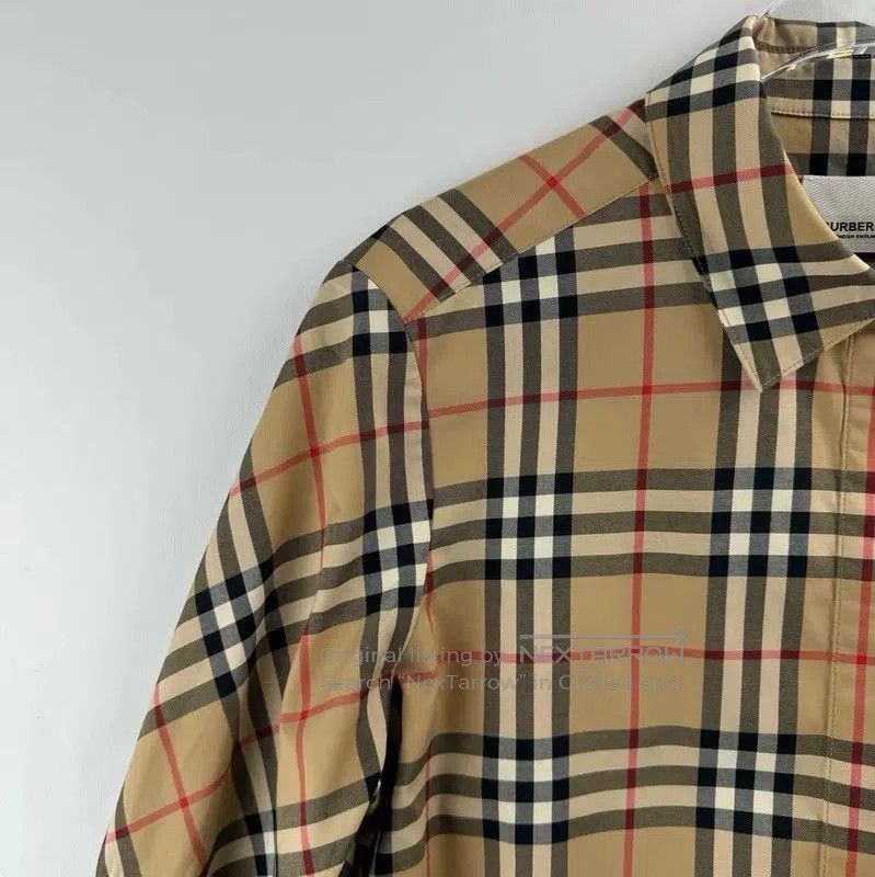 Burberry Burberry Khaki Cotton Women's Shirt. Size S / US 4 / IT 40 - 4 Thumbnail
