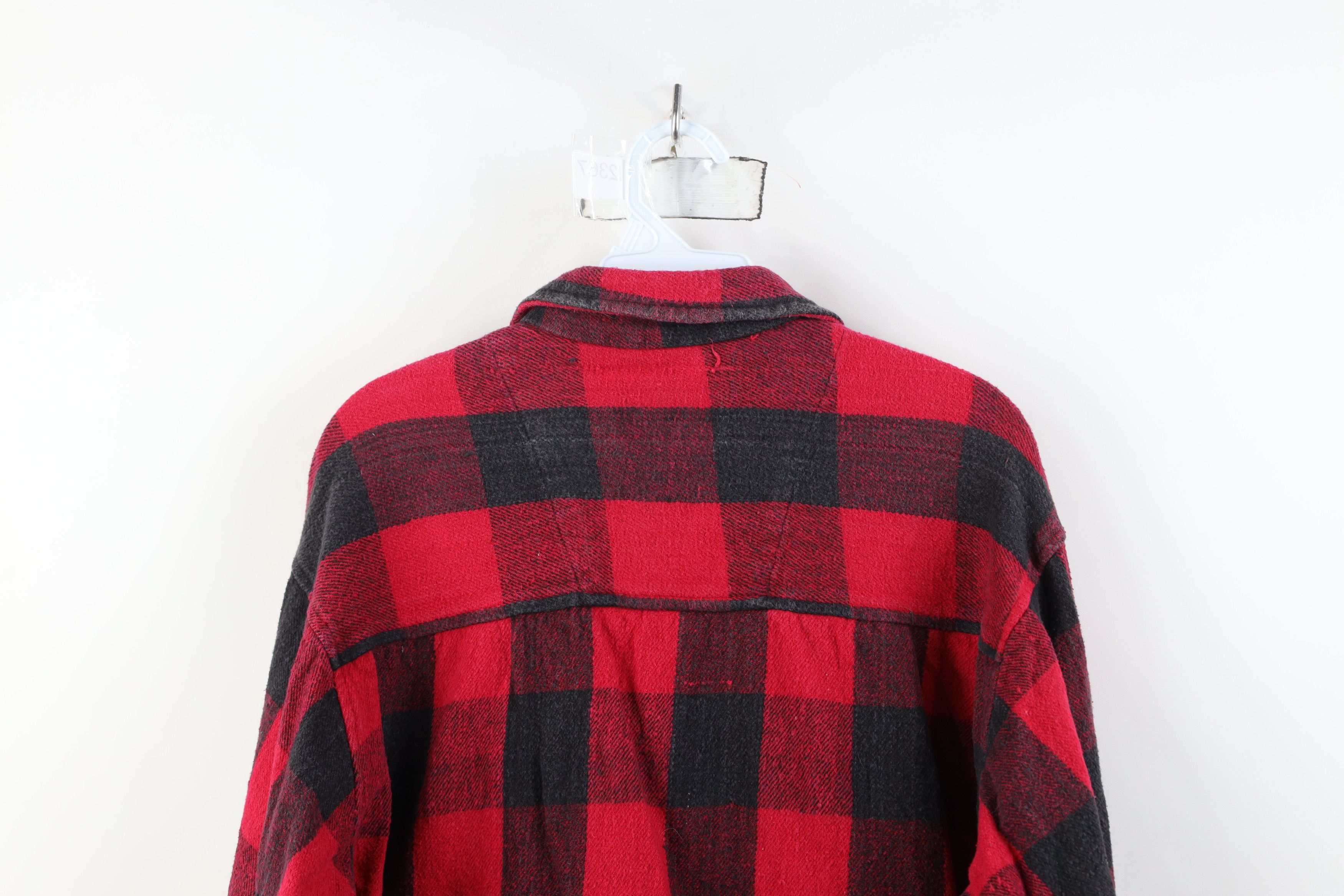 Vintage Vintage 90s Streetwear Heavyweight Button Shirt Plaid Size US XL / EU 56 / 4 - 13 Thumbnail
