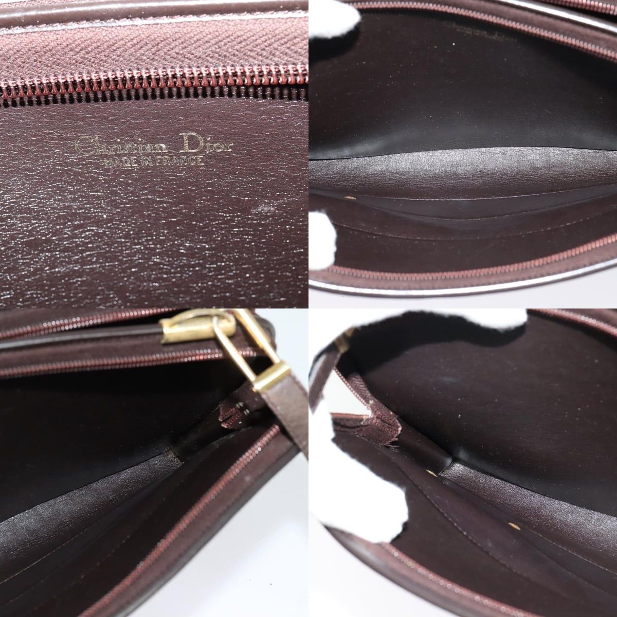 Dior DIOR Trotter Canvas Shoulder Bag Brown Gold Size ONE SIZE - 11 Thumbnail