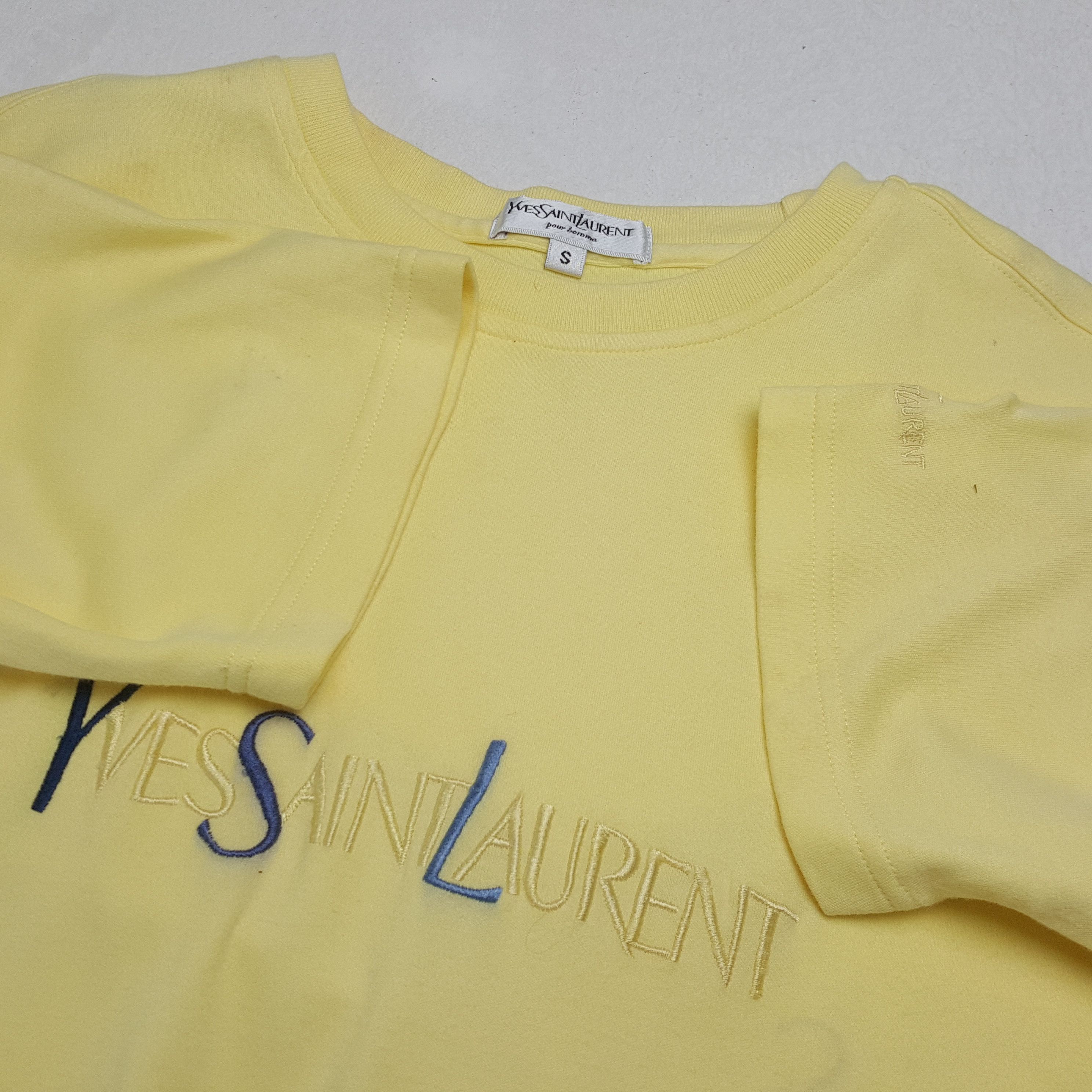 Vintage × Yves Saint Laurent Vintage YVES SAINT LAURENT Italian Fashion Brand T-Shirt Size US M / EU 48-50 / 2 - 8 Thumbnail