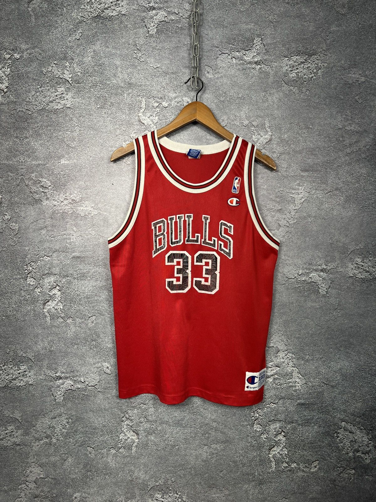 Champion Vintage Champion Chicago Bulls #33 Pippen Jersey Tank Top Size US M / EU 48-50 / 2 - 1 Thumbnail