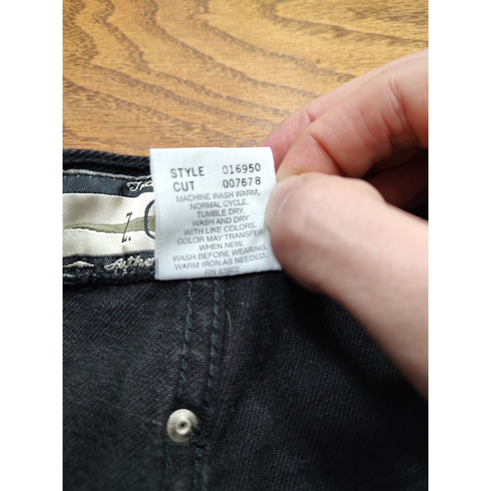 Denime VINTAGE Z Cavaricci Jeans Regular Fit Denim Black Womens 29x32 Zip 5-Pocket Stretch Classic Retro Y2K Vintage Shirt? Size 29" - 5 Thumbnail