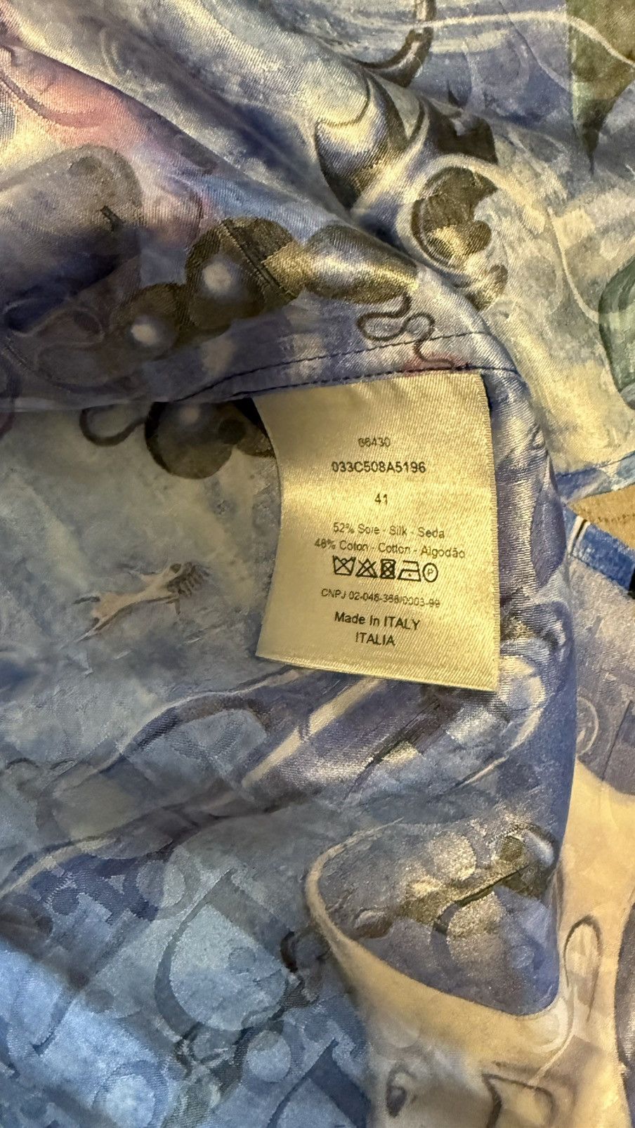 Dior Dior x Kenny Scharf Silk Blend Shirt Size US L / EU 52-54 / 3 - 4 Thumbnail