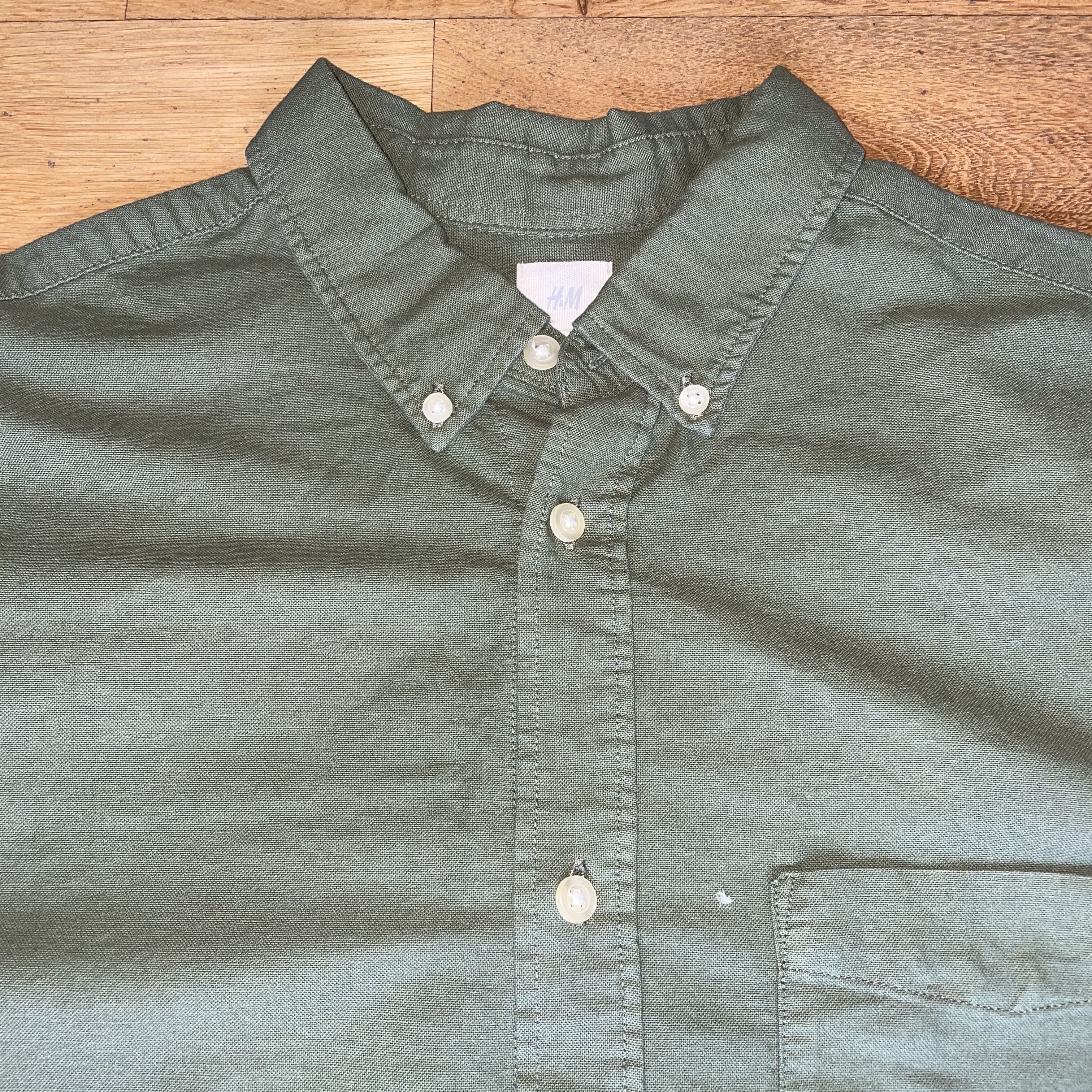 H&M H&m Men's Fashionable Elegant Shirt Regular Fit Size L Size US L / EU 52-54 / 3 - 3 Thumbnail