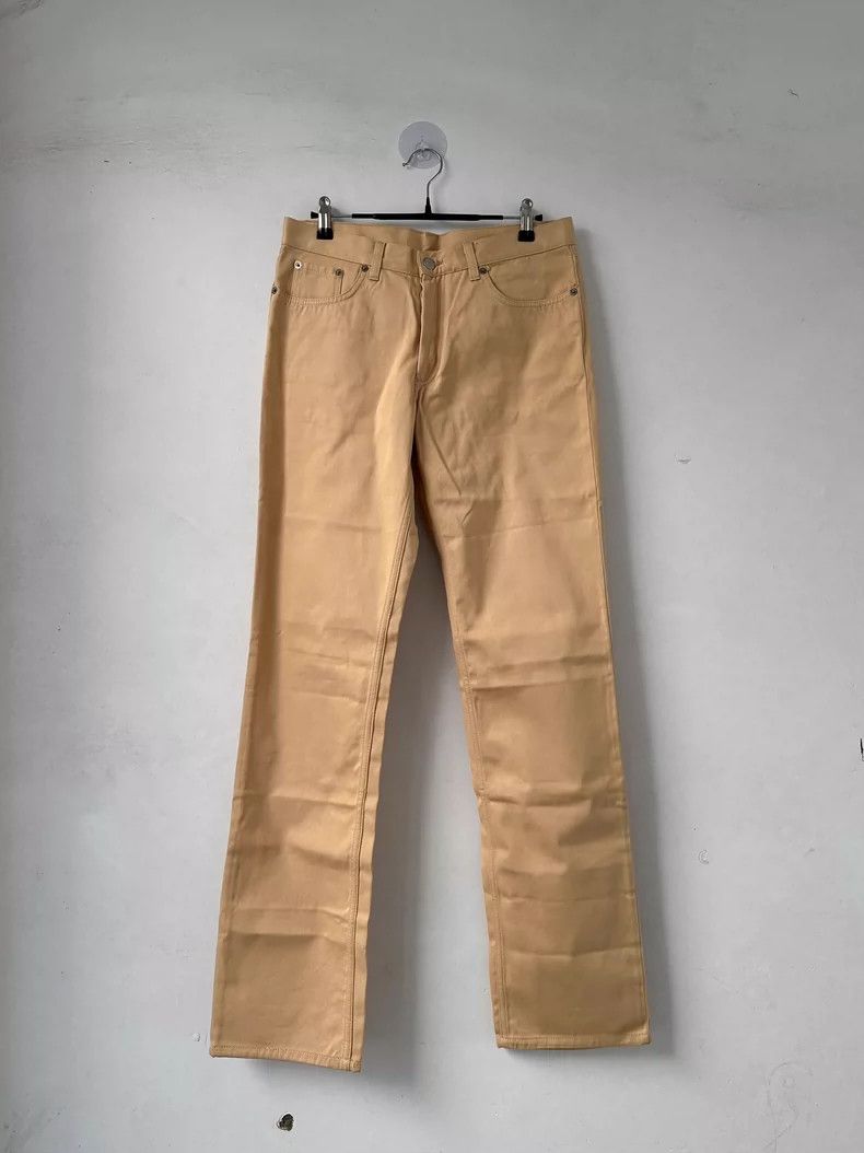 Helmut Lang HELMUT LANG size30 raw silk denim boot cut jeans Size US 30 / EU 46 - 1 Thumbnail