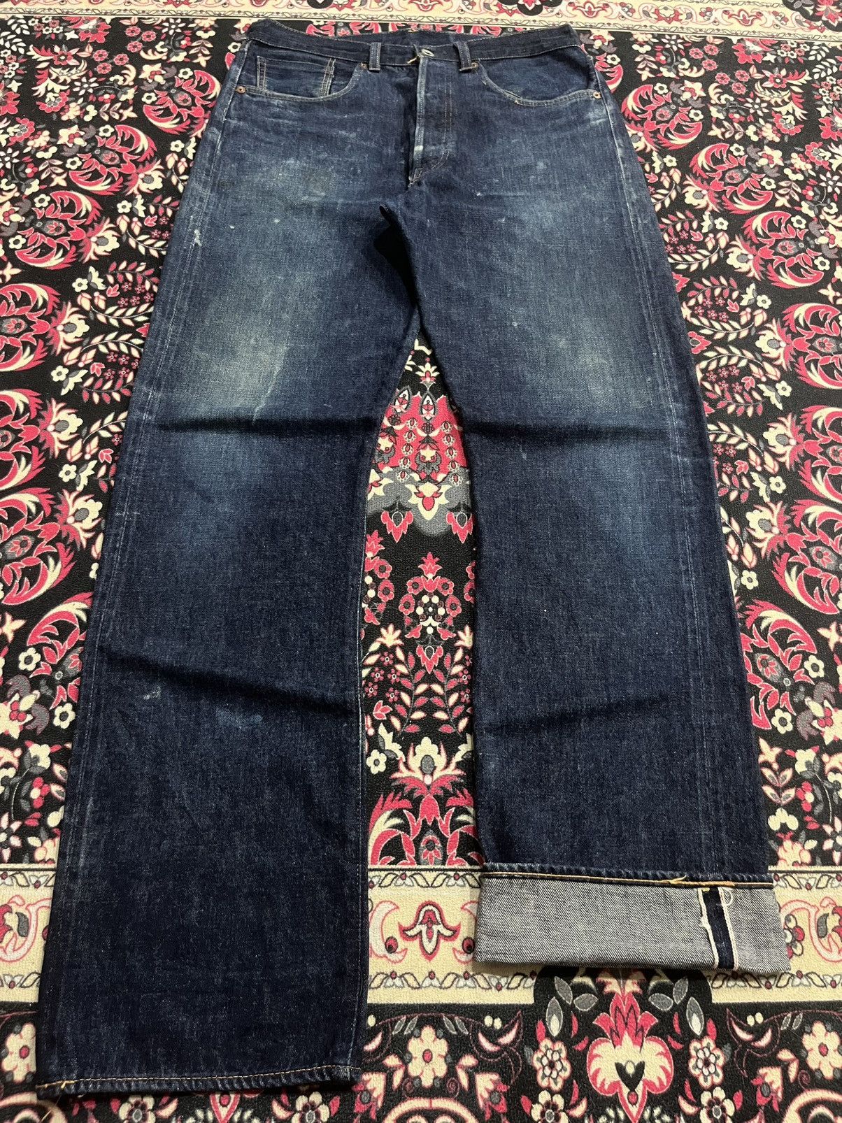 ⚡️Selvedge⚡️Vintage Levi’s LVC S501XX Big E Indigo Washed Jean