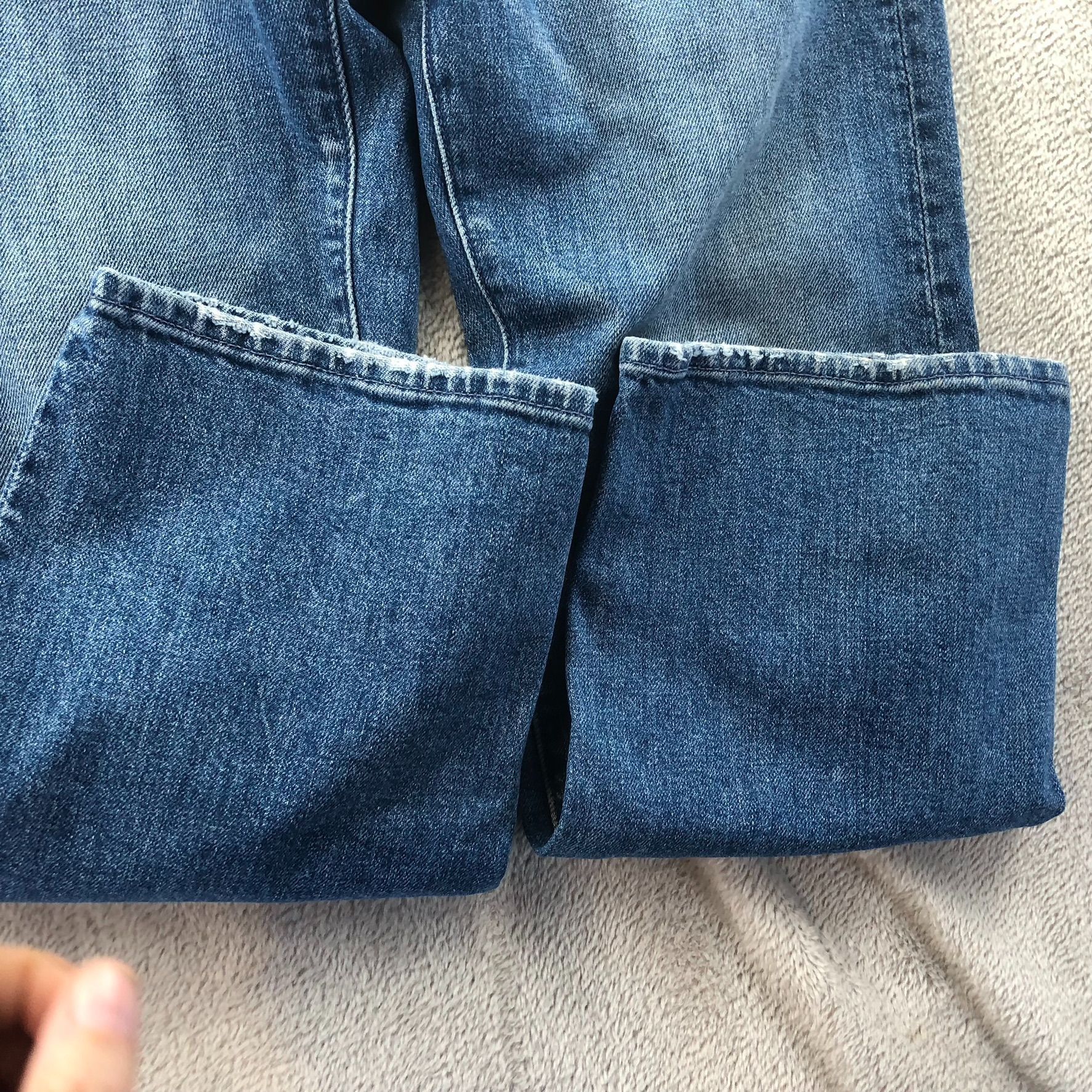 MOTHER Mother Women Jeans 26 Straight Leg Superior Blue Denim Butto Size 26" / US 2 / IT 38 - 8 Thumbnail