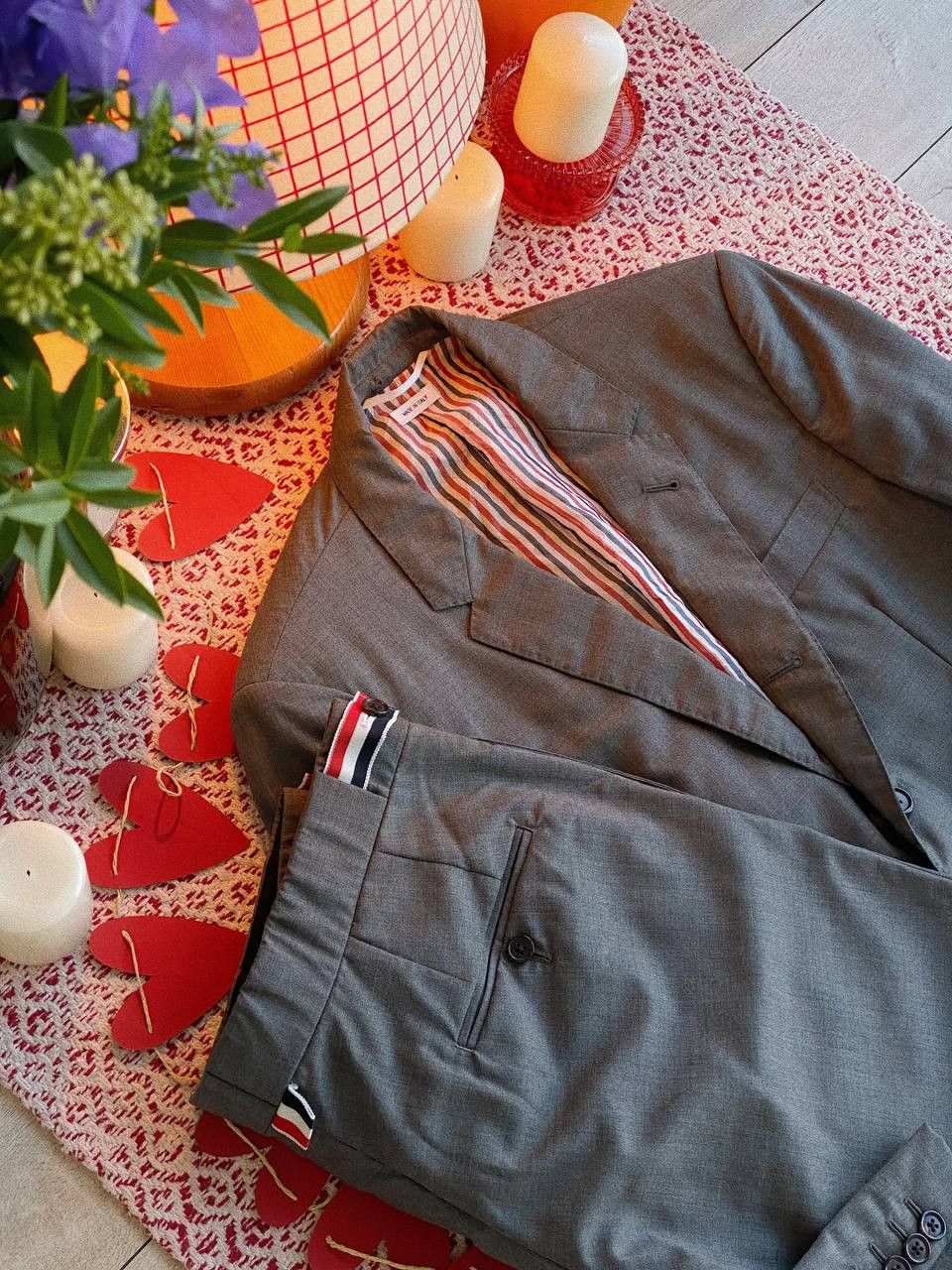 Thom Browne Thom Browne Suit Set Grey Wool Blazer Trousers Size 1 Size 34S - 4 Thumbnail