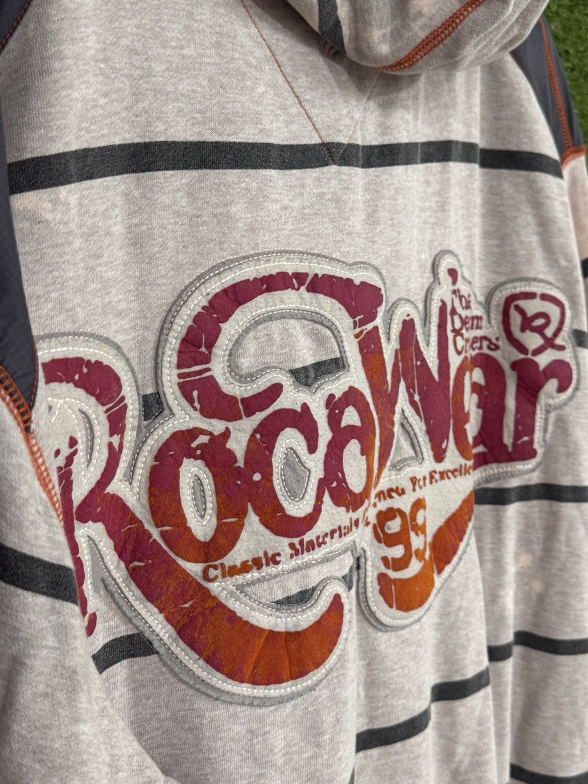 Rocawear Vintage Rocawear Stripe Y2K Logo Craft Goods Hoodie 3XL XXXL Size US XXL / EU 58 / 5 - 3 Thumbnail