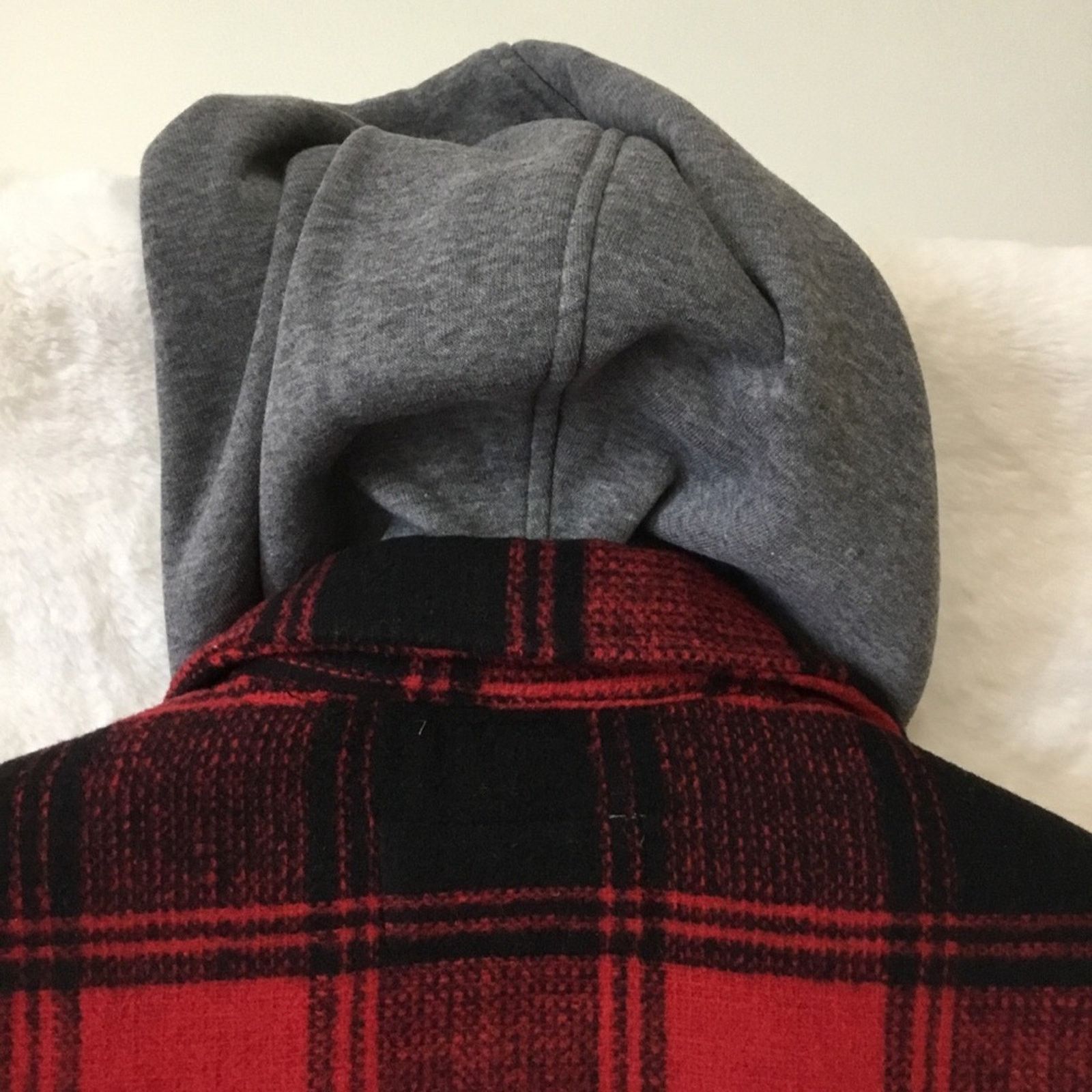 Other Temt Red Plaid Sherpa-Lined Hoodie Jacket Size L / US 10 / IT 46 - 12 Thumbnail
