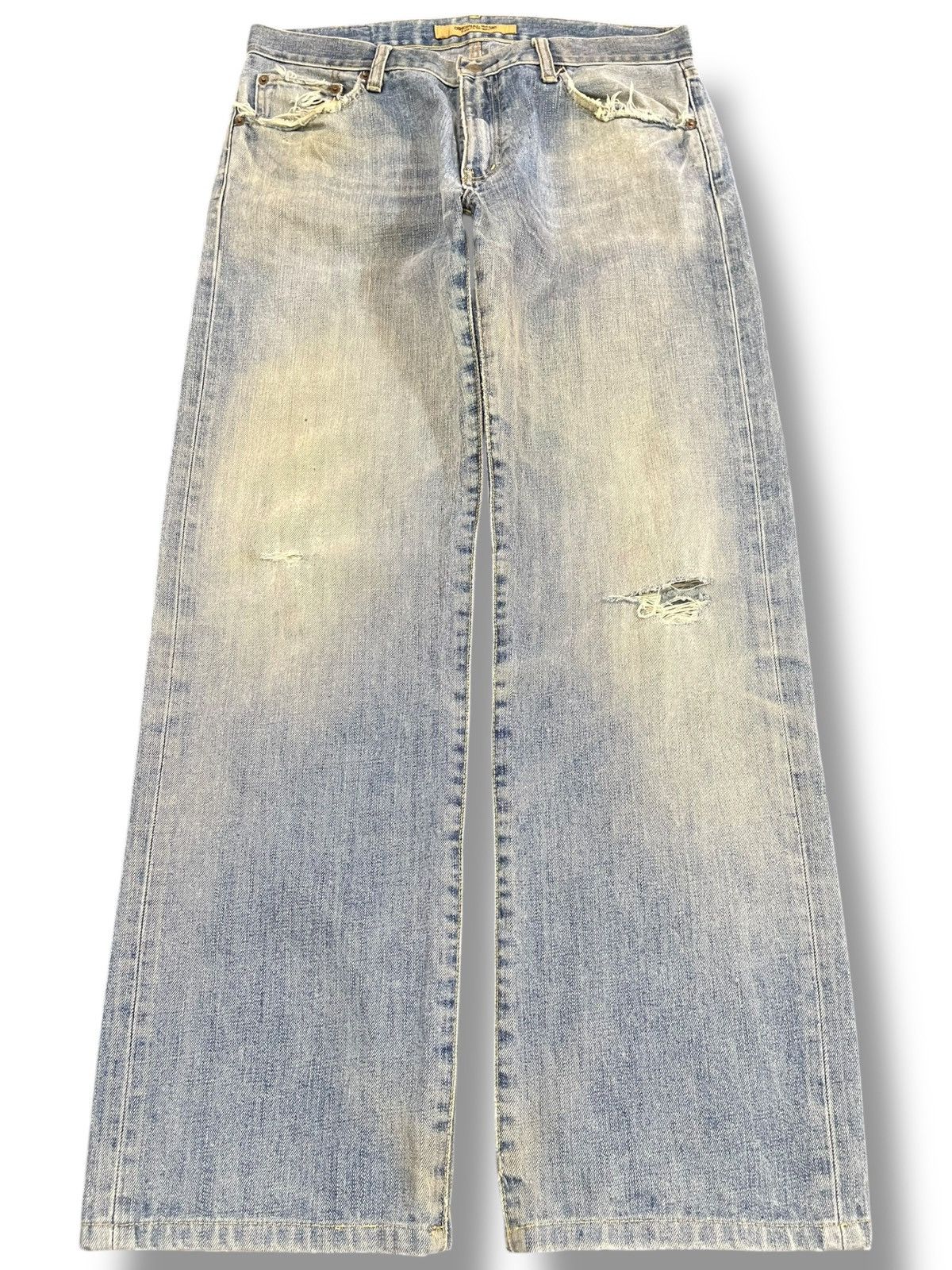 Jun Takahashi × Uniqlo Vintahe Uniqlo S-003 Distressed Denim Size US 34 / EU 50 - 1 Thumbnail