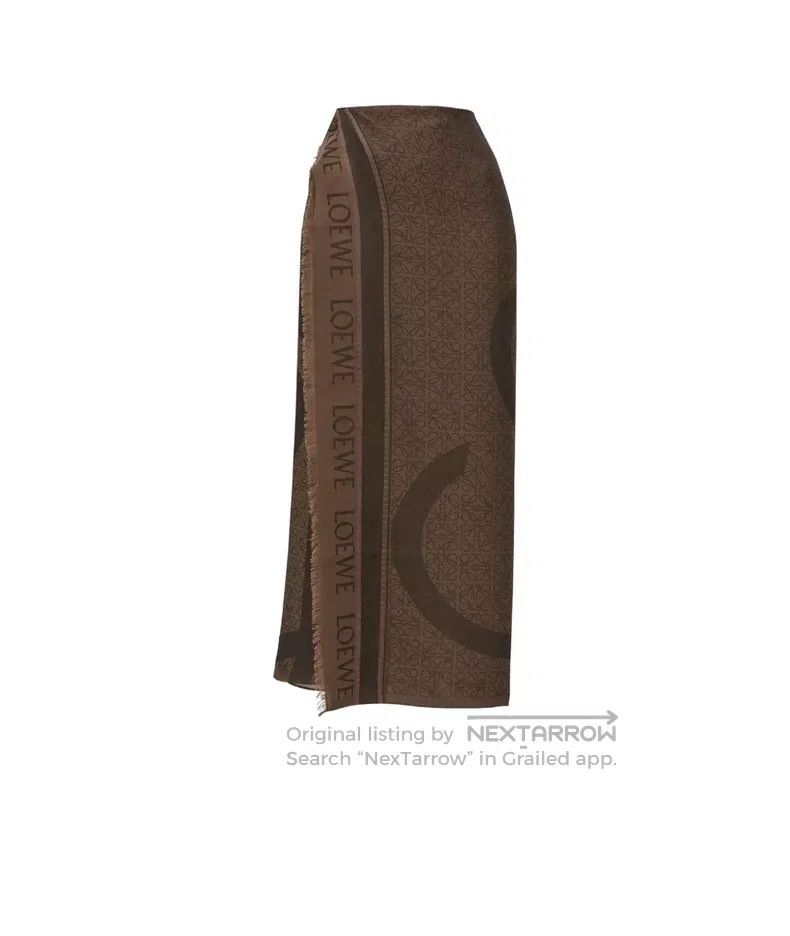 Loewe LOEWE size 105*190cm Ladies Logo Scarf Size ONE SIZE - 1 Thumbnail