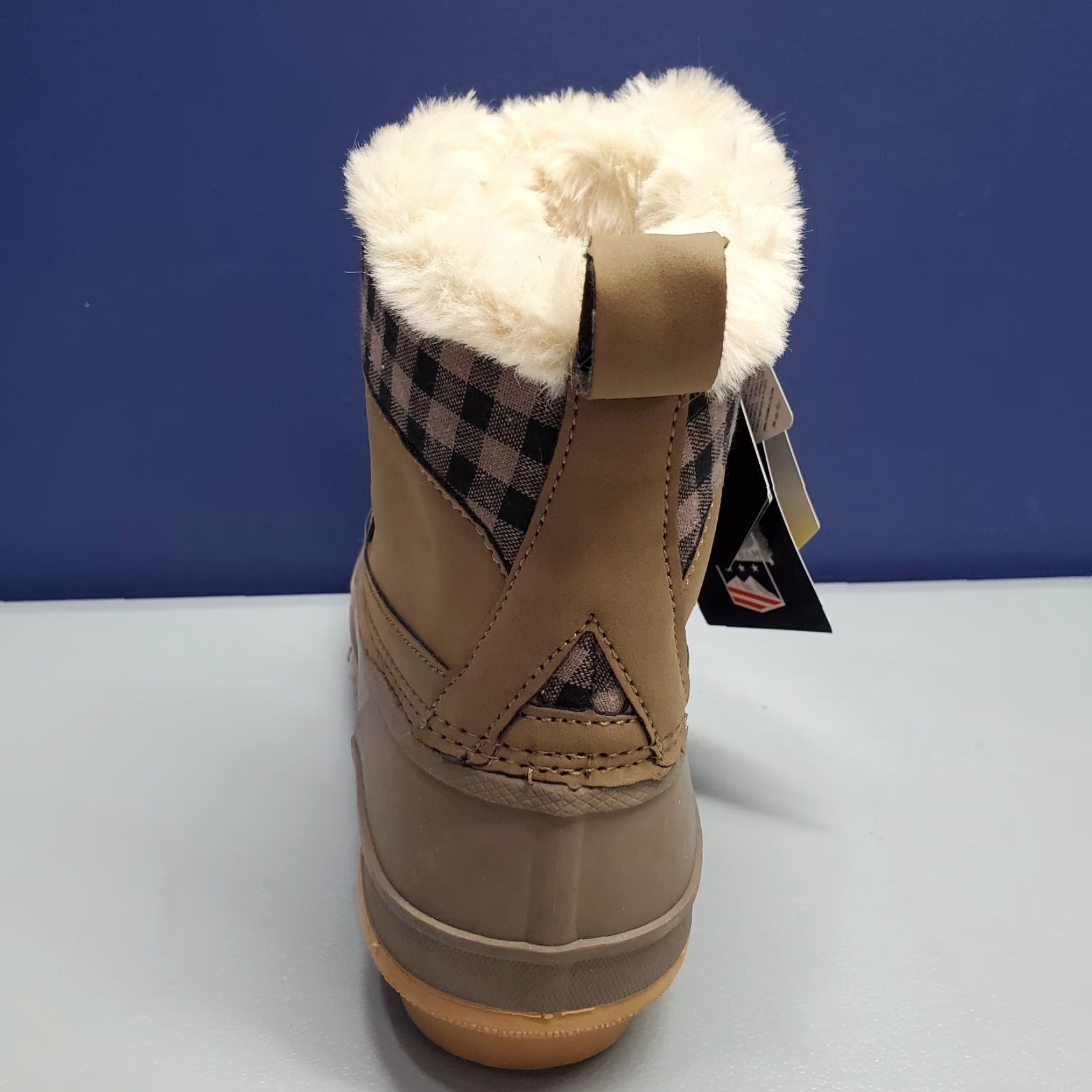 Vintage Khombu Keri 2 Womens Size 7 Brown Taupe Synthetic Waterproof Lace Up Boot Size US 7 / IT 37 - 3 Thumbnail