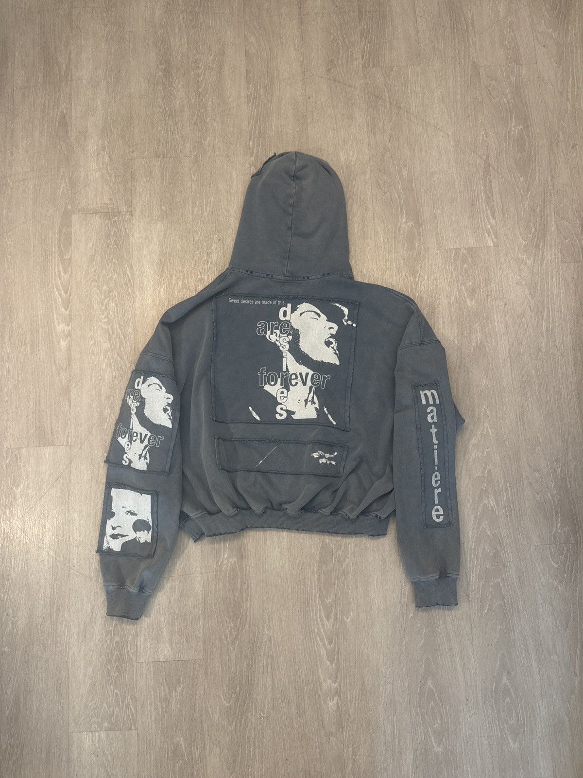 Other Matière de Désire Encore Washed Blue Hoodie Size US XXL / EU 58 / 5 - 2 Thumbnail