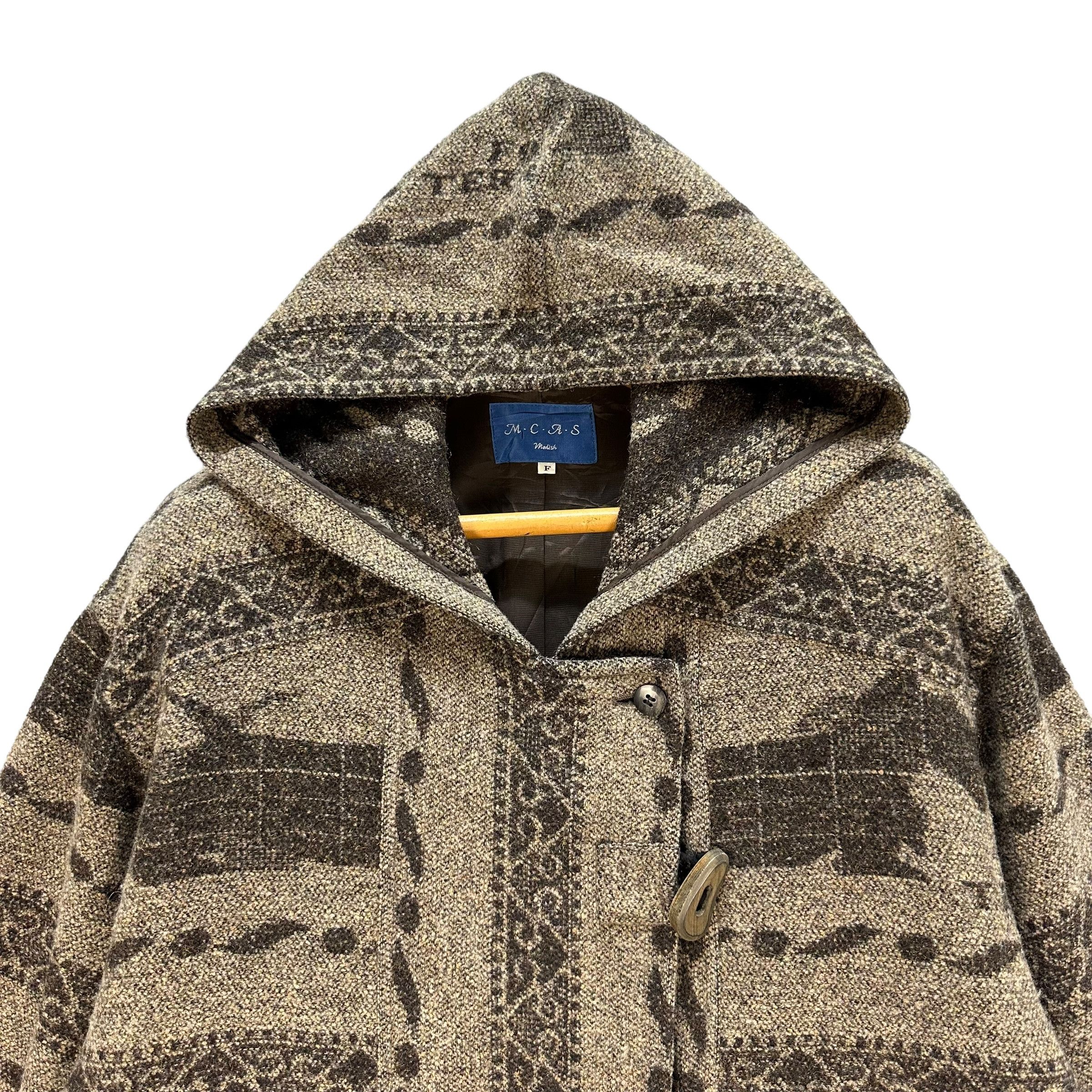 Japanese Brand M.C.A.S Fox Terrier Overcoat Toggle Button #A23-0520 Size US XL / EU 56 / 4 - 2 Thumbnail