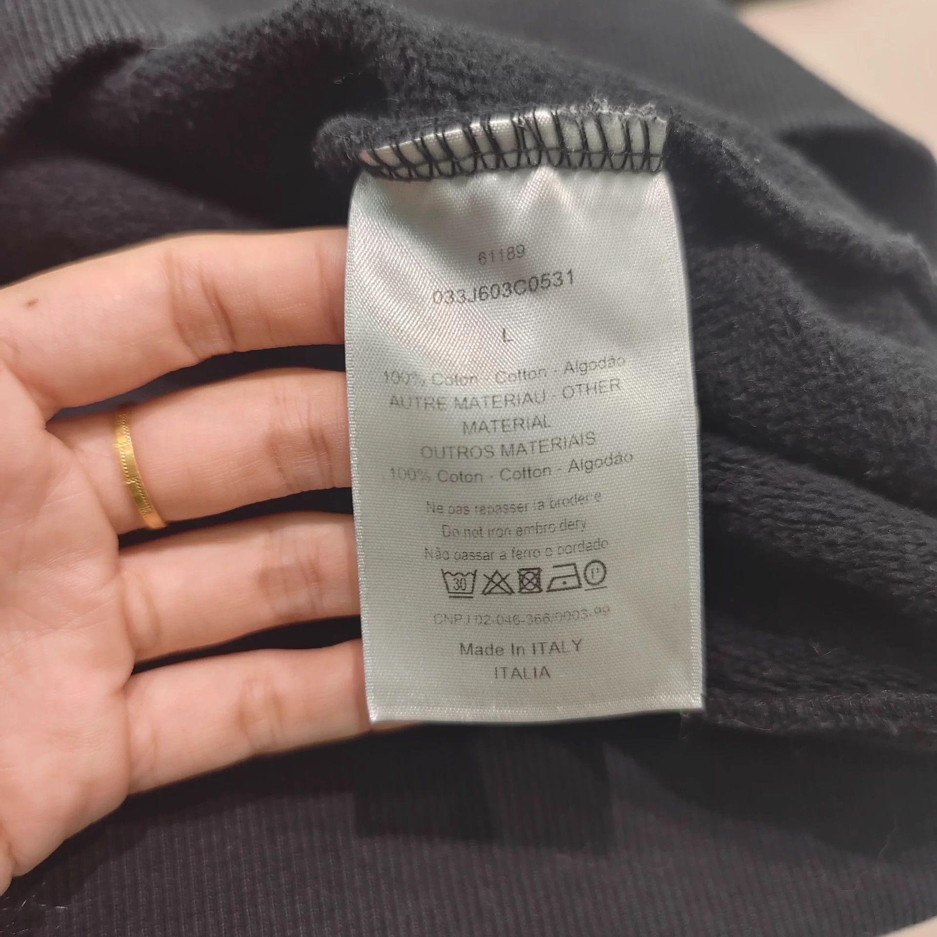 Dior Dior Bee Embroidery Hoodie Black - 95% New Size ONE SIZE - 6 Thumbnail