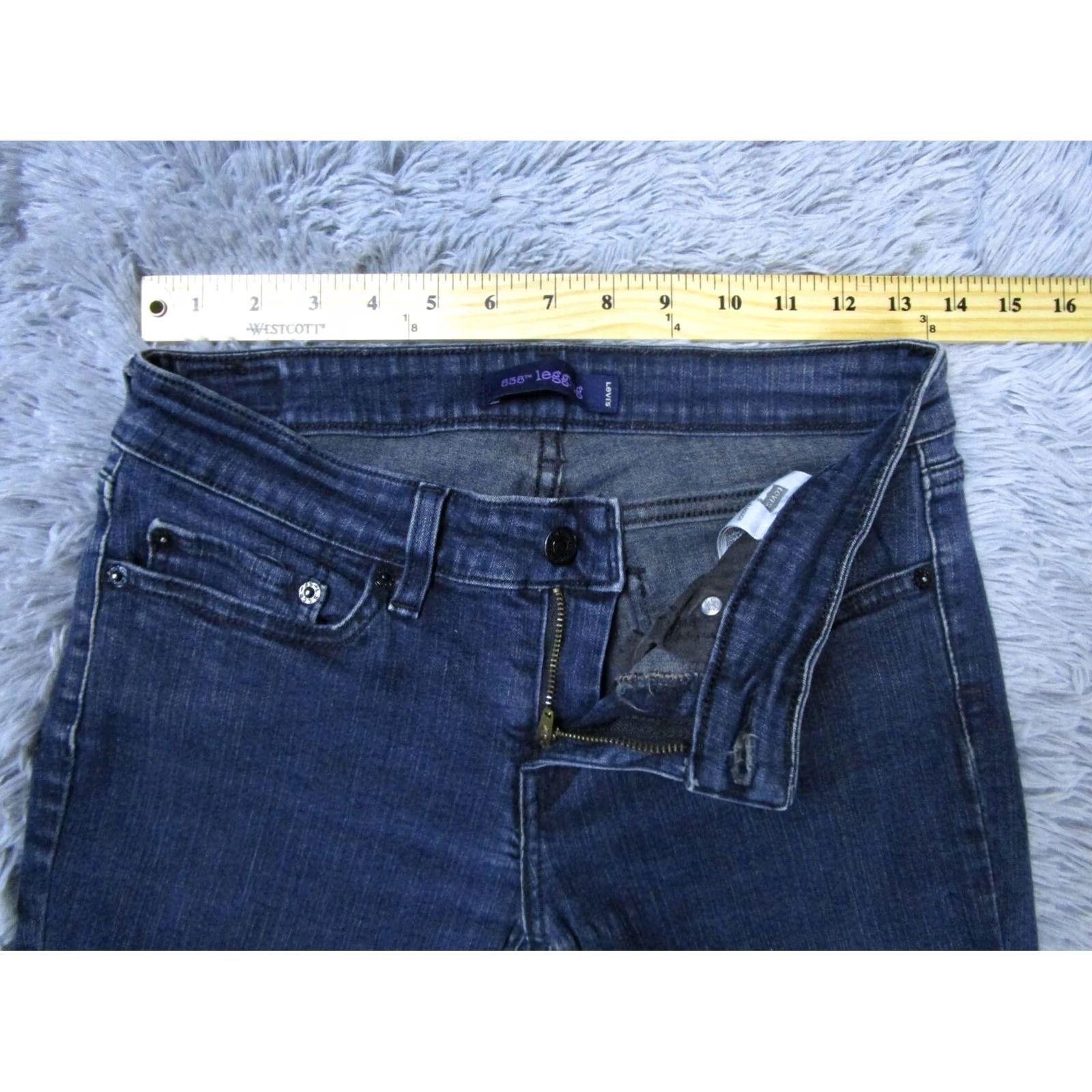 Levi's Levi's Jeans Womens 7 Blue Dark Wash 535 Leggings Slim Skinny Denim Pants Bottom Size 28" / US 6 / IT 42 - 5 Thumbnail