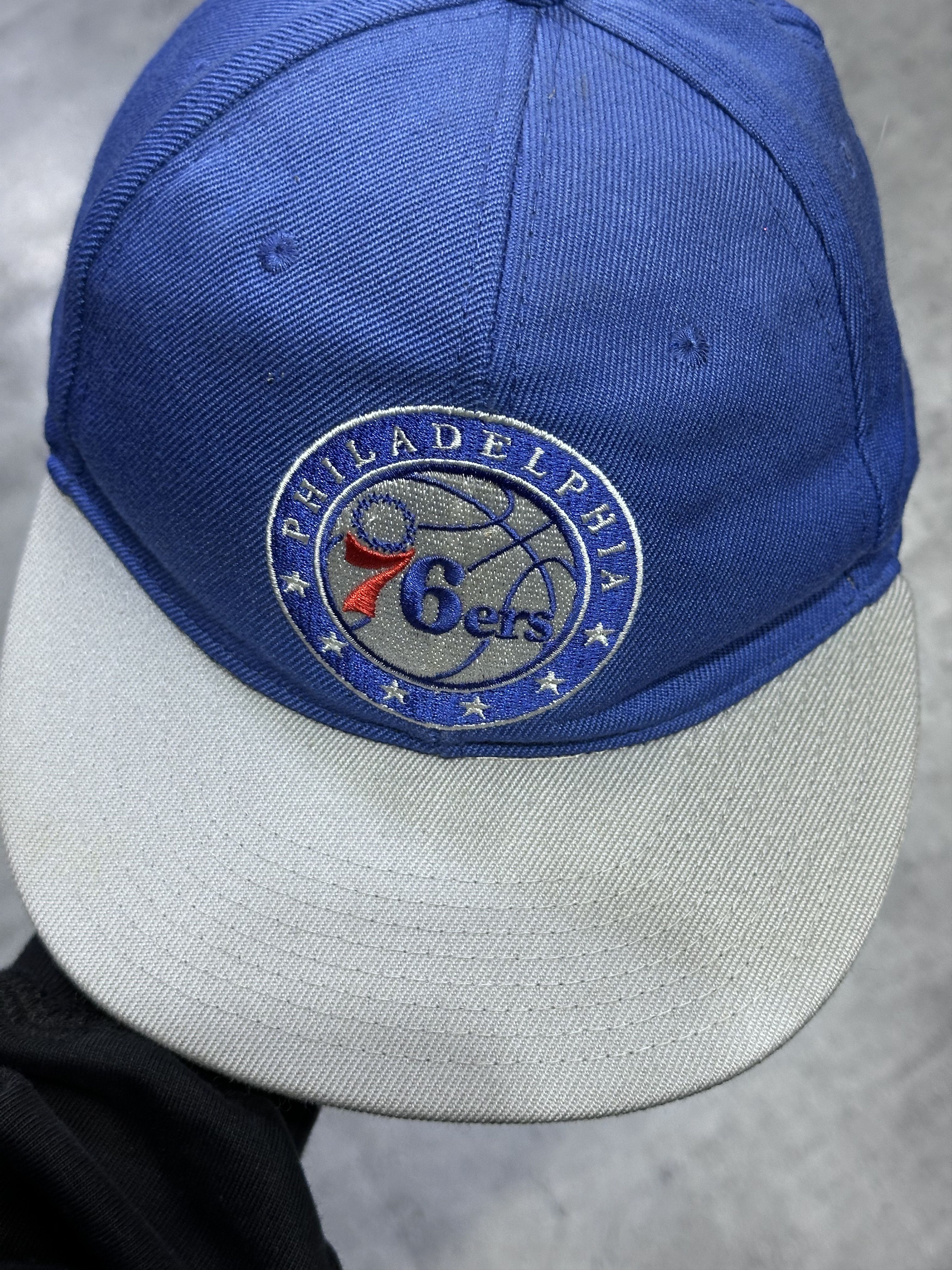 Vintage Philadelphia 76ers vintage hat blue Size ONE SIZE - 2 Thumbnail