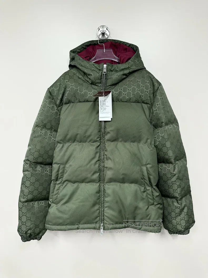 Gucci Gucci Green old flower full print logo zipper down jacket Size US S / EU 44-46 / 1 - 1 Thumbnail