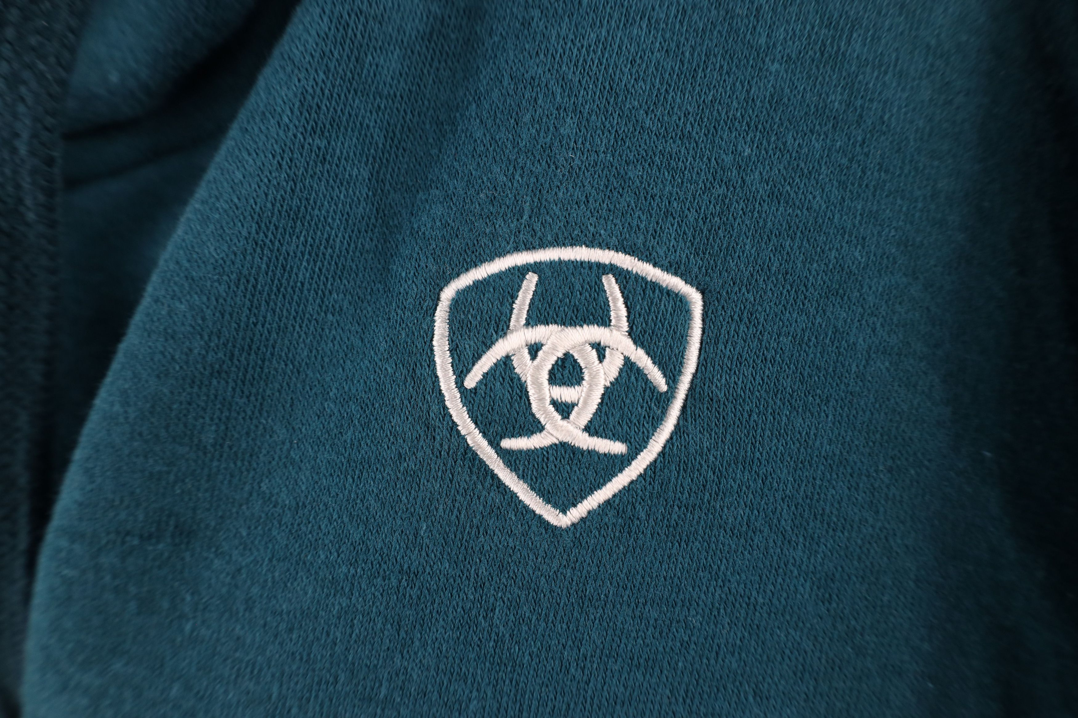 Ariat × Vintage Ariat REAL Classic Logo Spell Out Hoodie Sweatshirt Blue Size M / US 6-8 / IT 42-44 - 4 Thumbnail