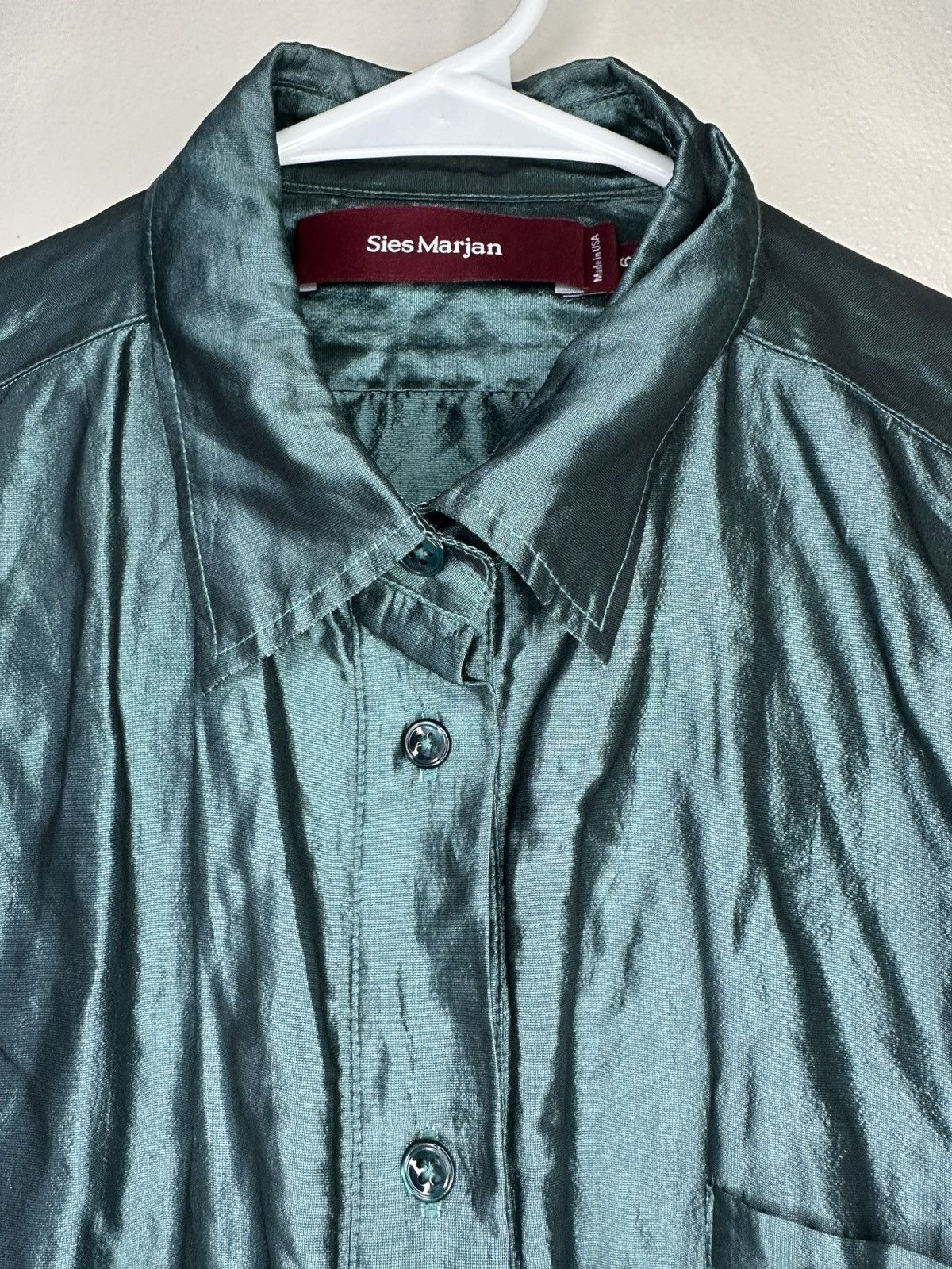 Sies Marjan Sies Marjan Crinkle Silk shirt Size M / US 6-8 / IT 42-44 - 3 Thumbnail