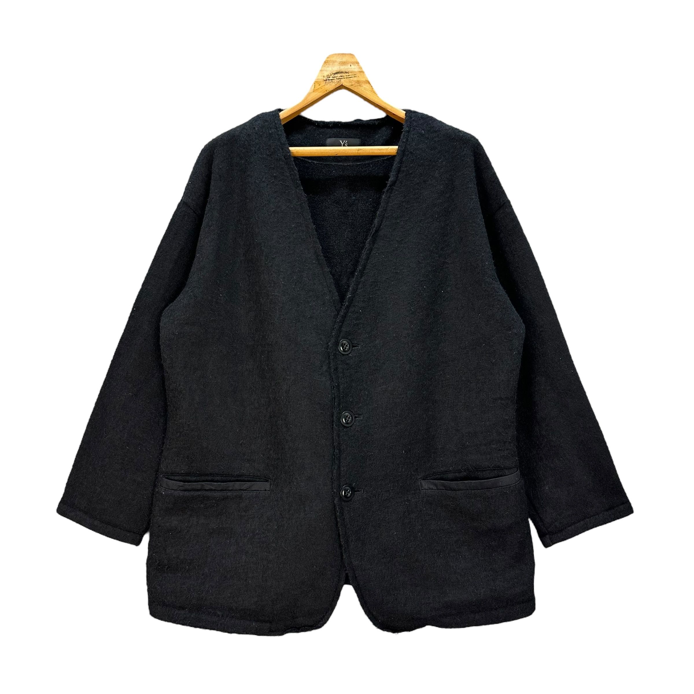 Y's Y's Wool Oversized Vneck Cardigan Jacket #9023-49 Size US M / EU 48-50 / 2 - 1 Thumbnail