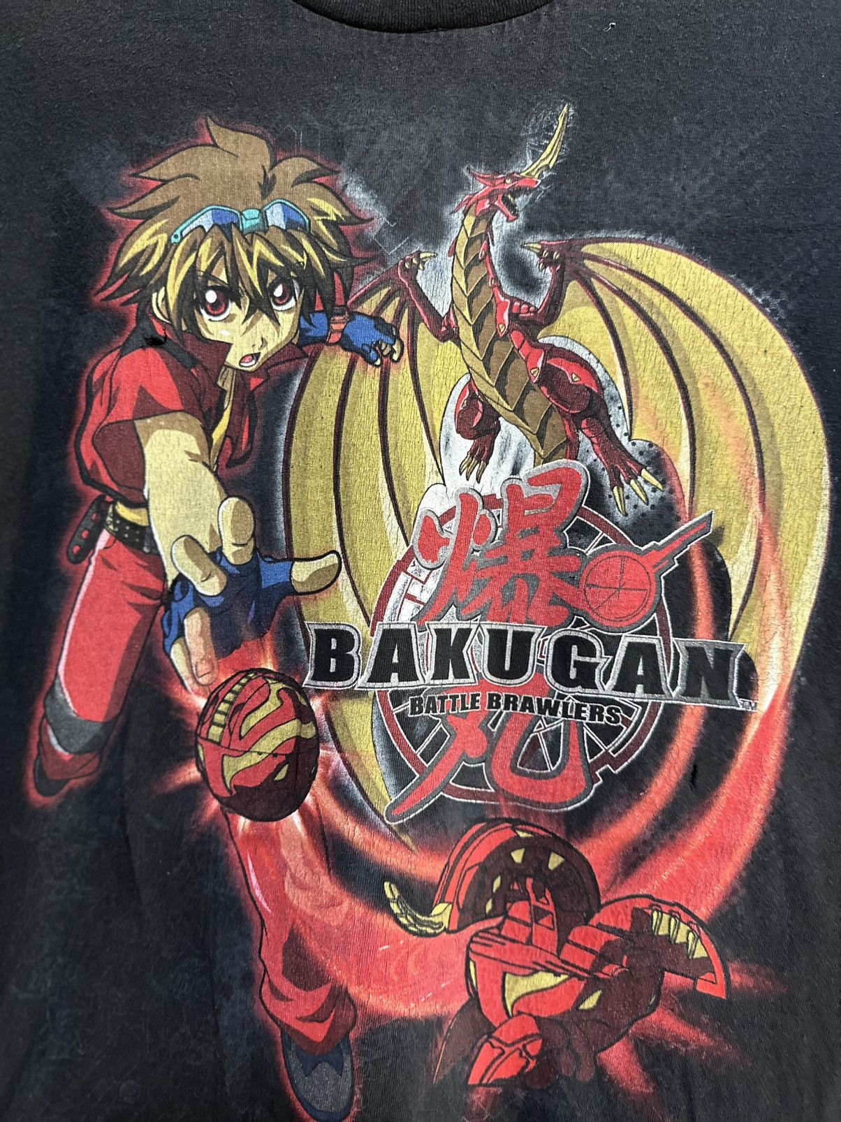 Anime Vintage Bakugan Battle Brawlers Anime Faded Tee Size US M / EU 48-50 / 2 - 2 Thumbnail