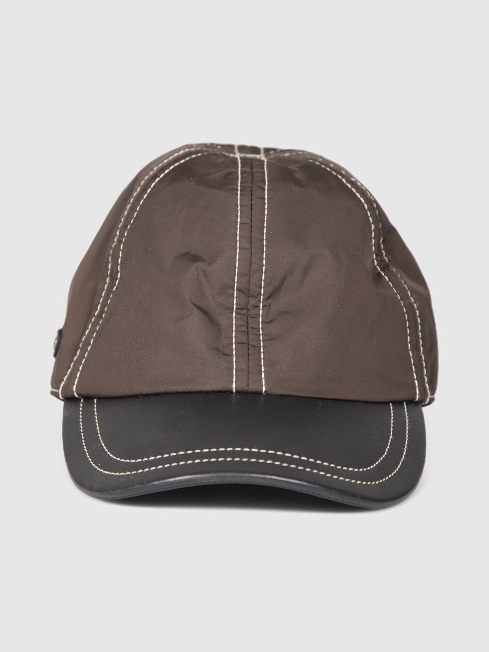 Tod's Brown & Black Leather Brim Cap Size ONE SIZE - 1 Thumbnail