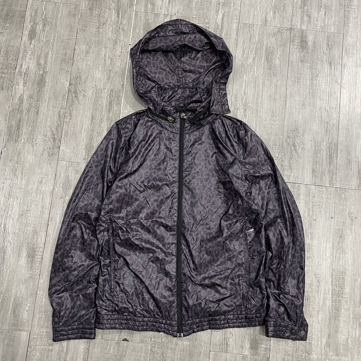 2000s hysteric glamour purple leopard jacket