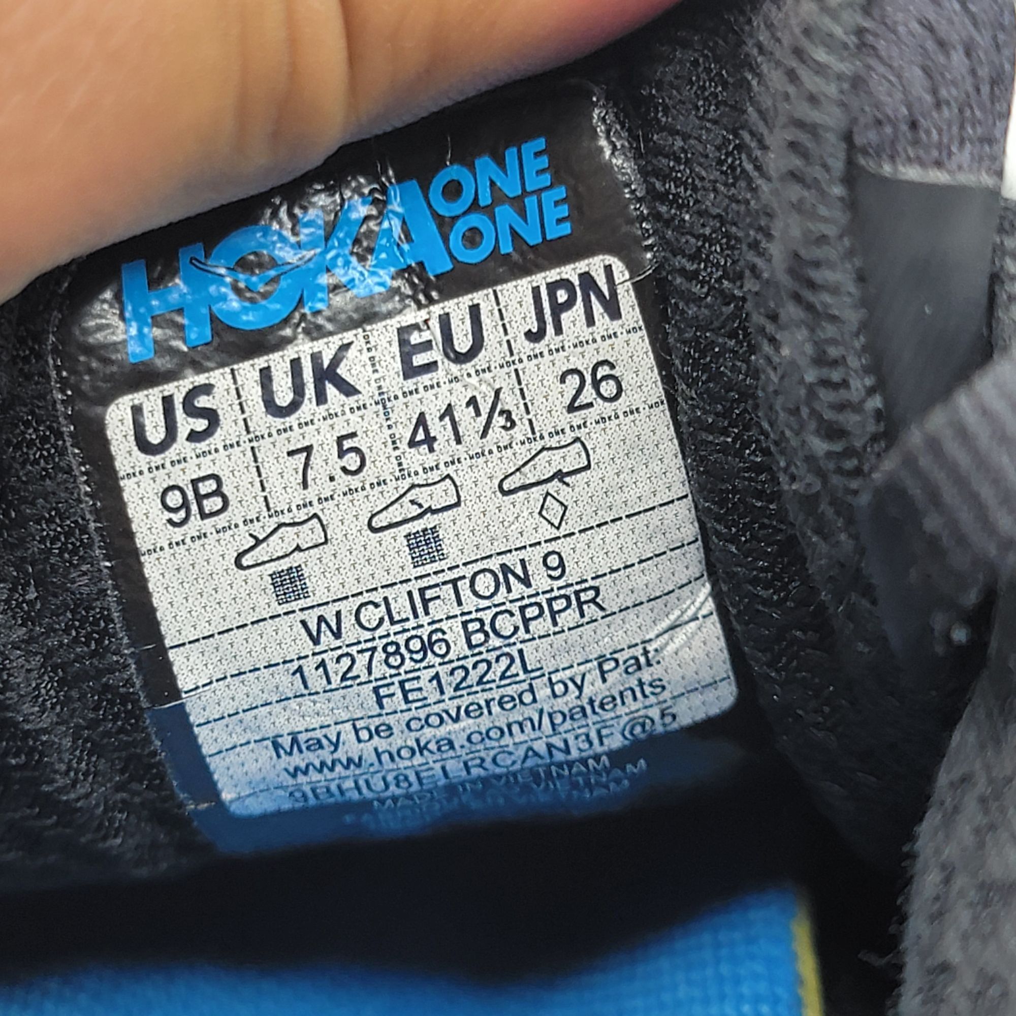 Hoka Hoka One One Clifton 9 Womens 9 B Black Running Shoes Athlet Size US 9 / IT 39 - 6 Thumbnail